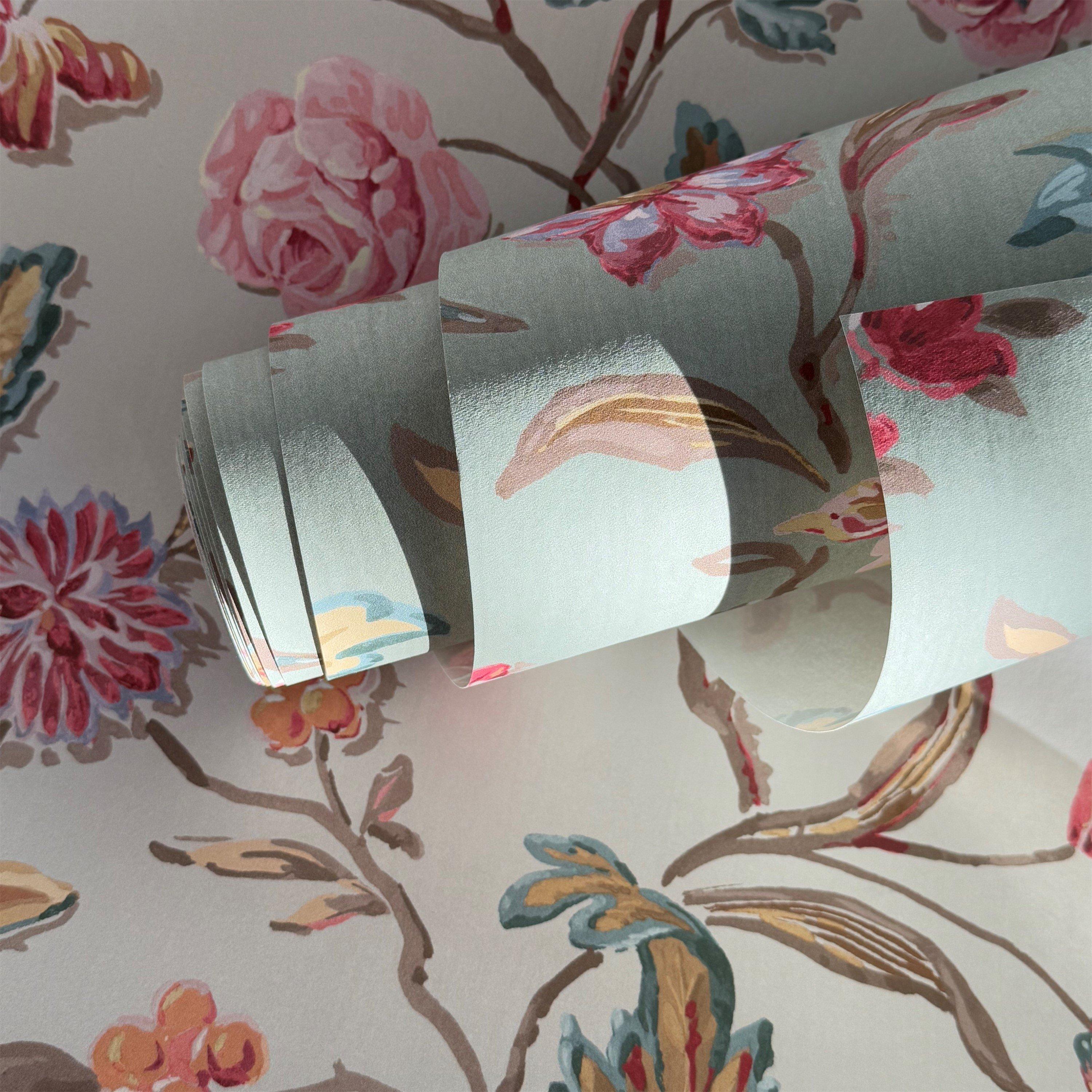 Cream - Laura Ashley - Lingmell Trail Pale Sable Wallpaper - 7