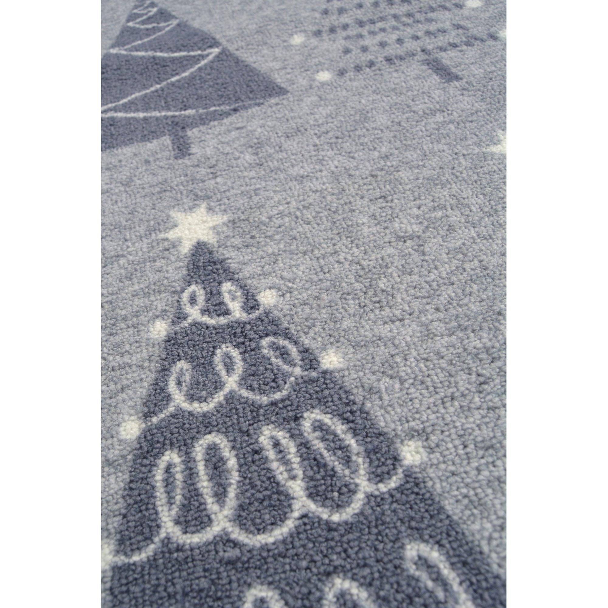 Grey - Homemaker - Christmas Trees Festive Runner Grey - 3