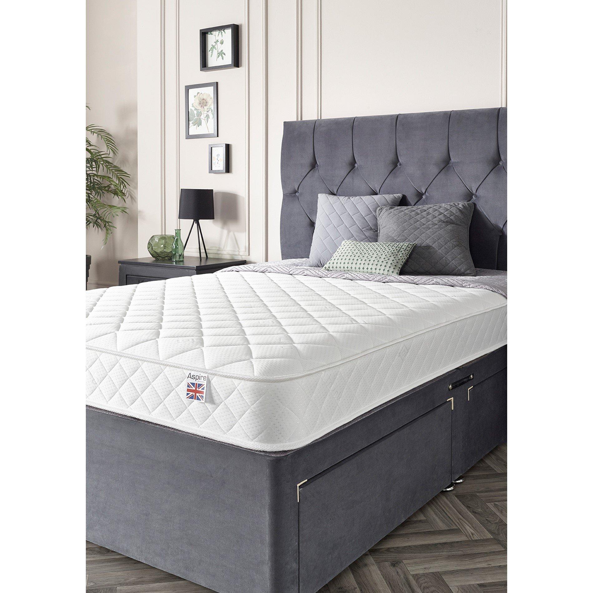 White - Aspire - Aspire Double Comfort Eco Foam Free Mattress - 1