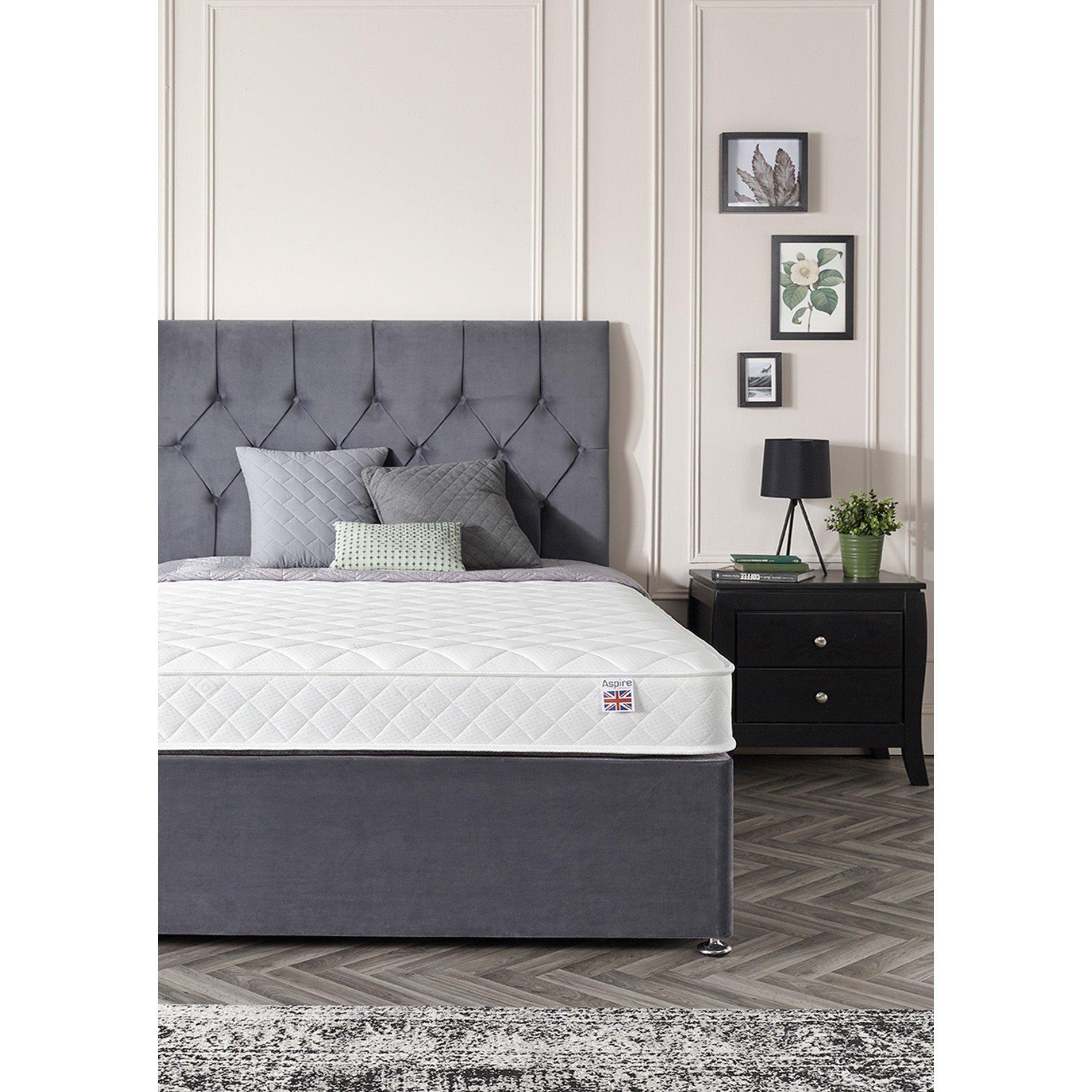 White - Aspire - Aspire Double Comfort Foam Free Mattress - 2