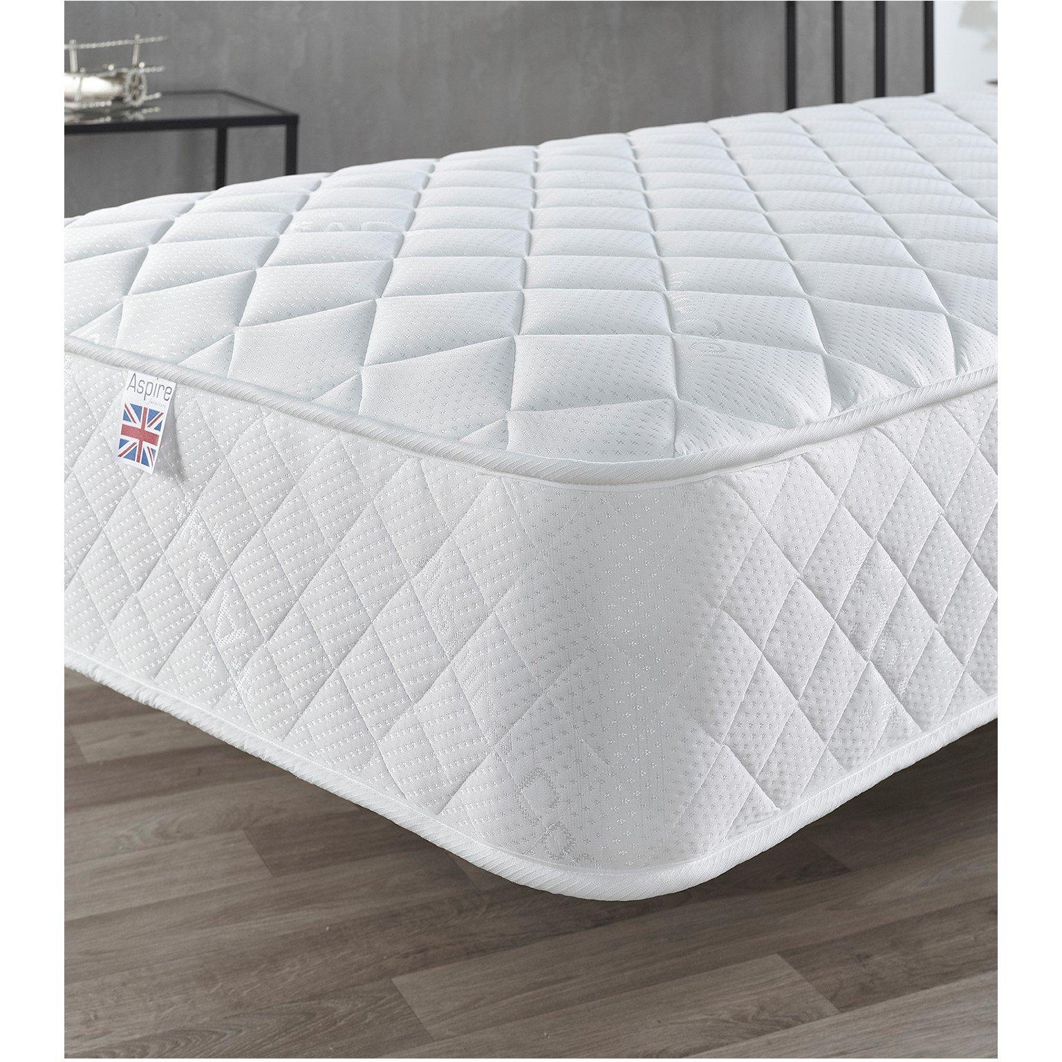 White - Aspire - Aspire Double Comfort Foam Free Mattress - 8