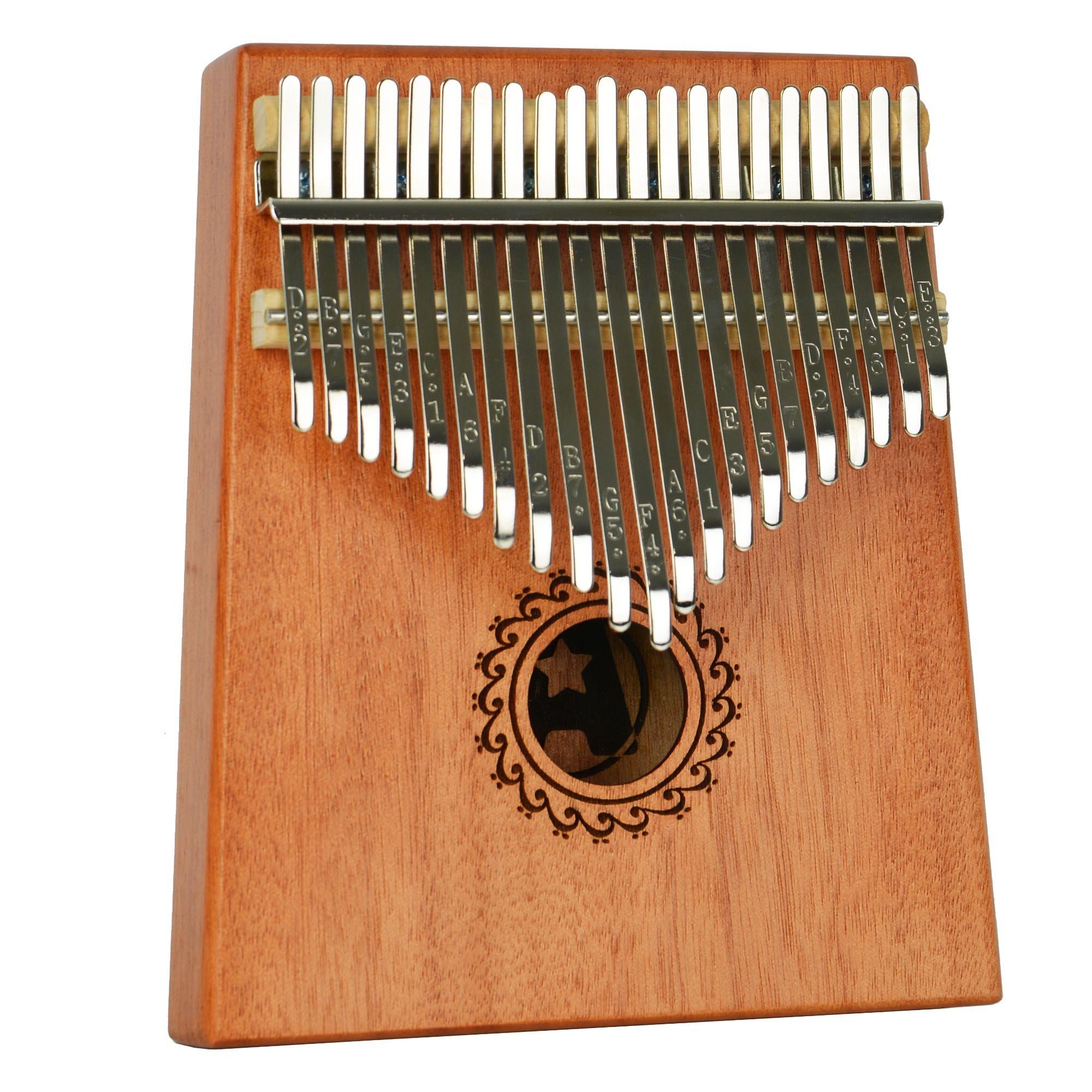 Natural - A-Star - 21 Key Kalimba Thumb Piano - Natural - 1