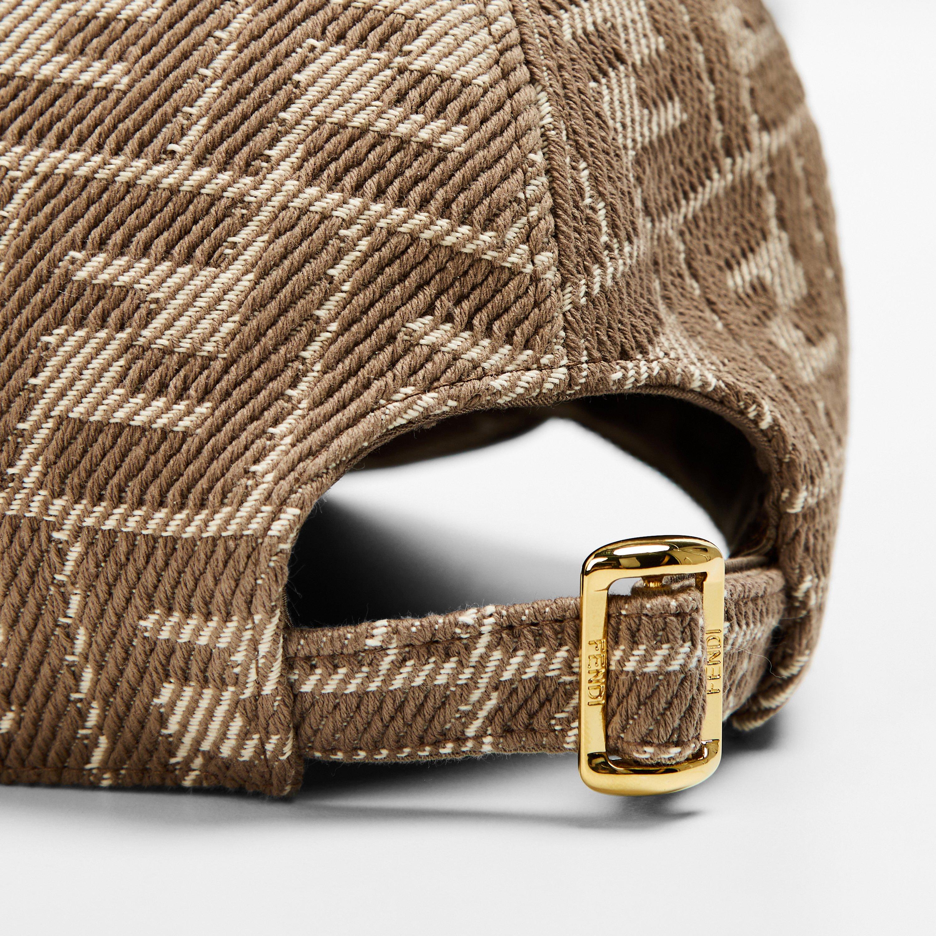Fendi Womens Jacquard Denim Baseball Cap | Cruise Fashion