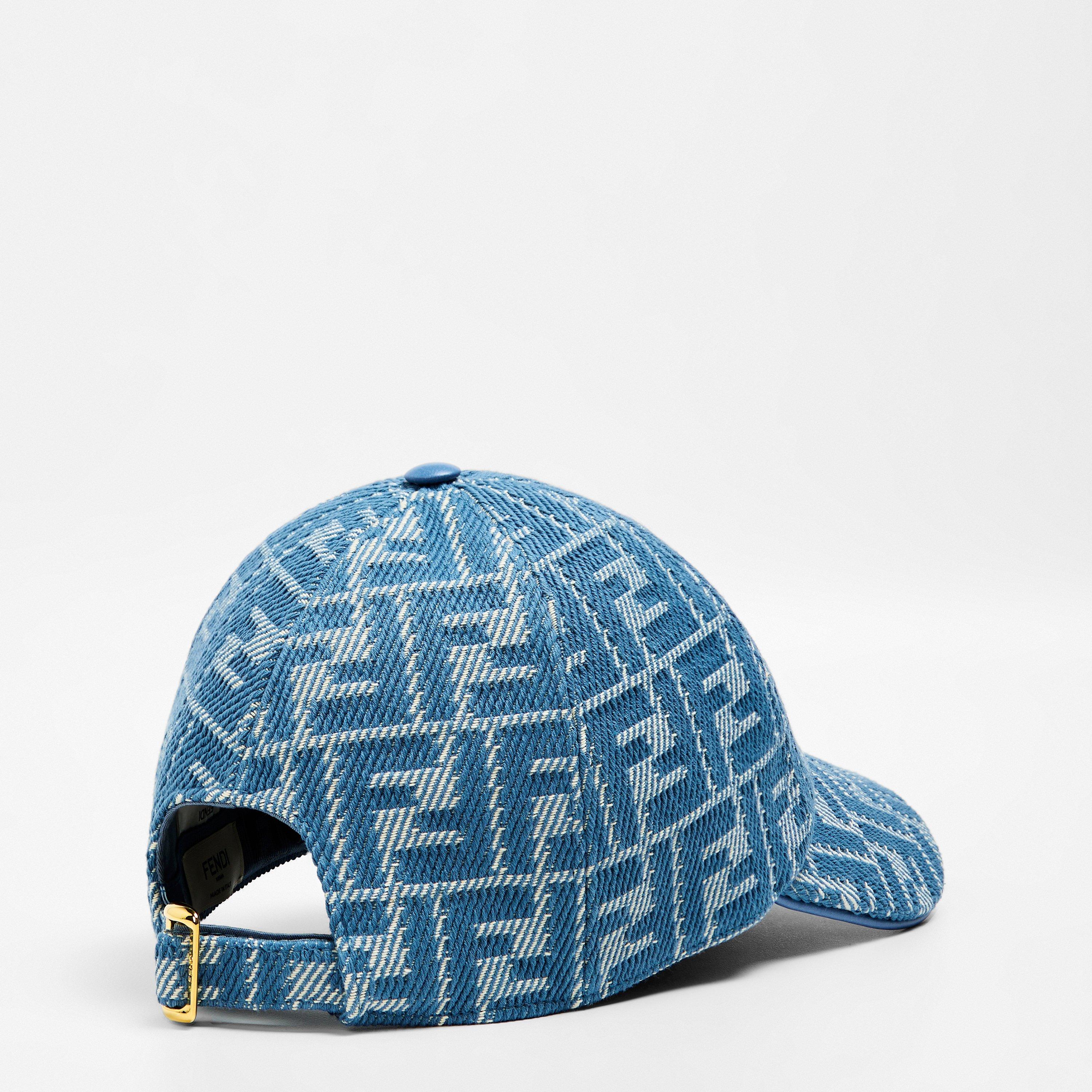Denim - Fendi - Womens Jacquard Denim Cap - 2