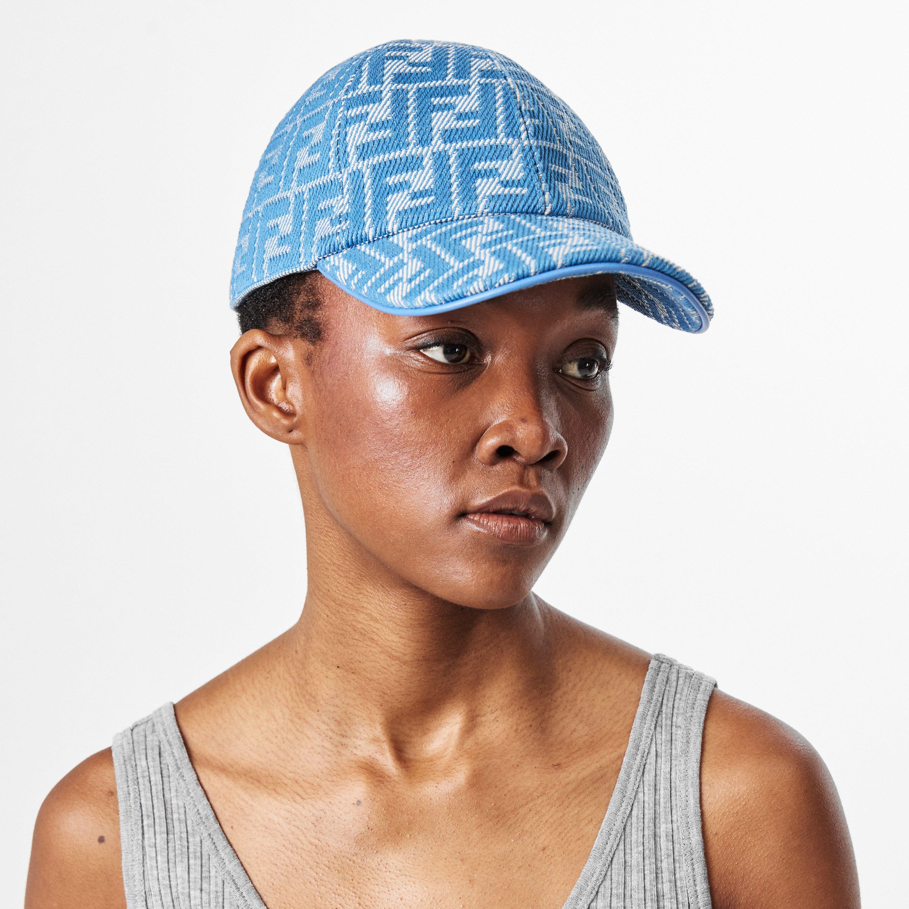 Denim - Fendi - Womens Jacquard Denim Cap - 3