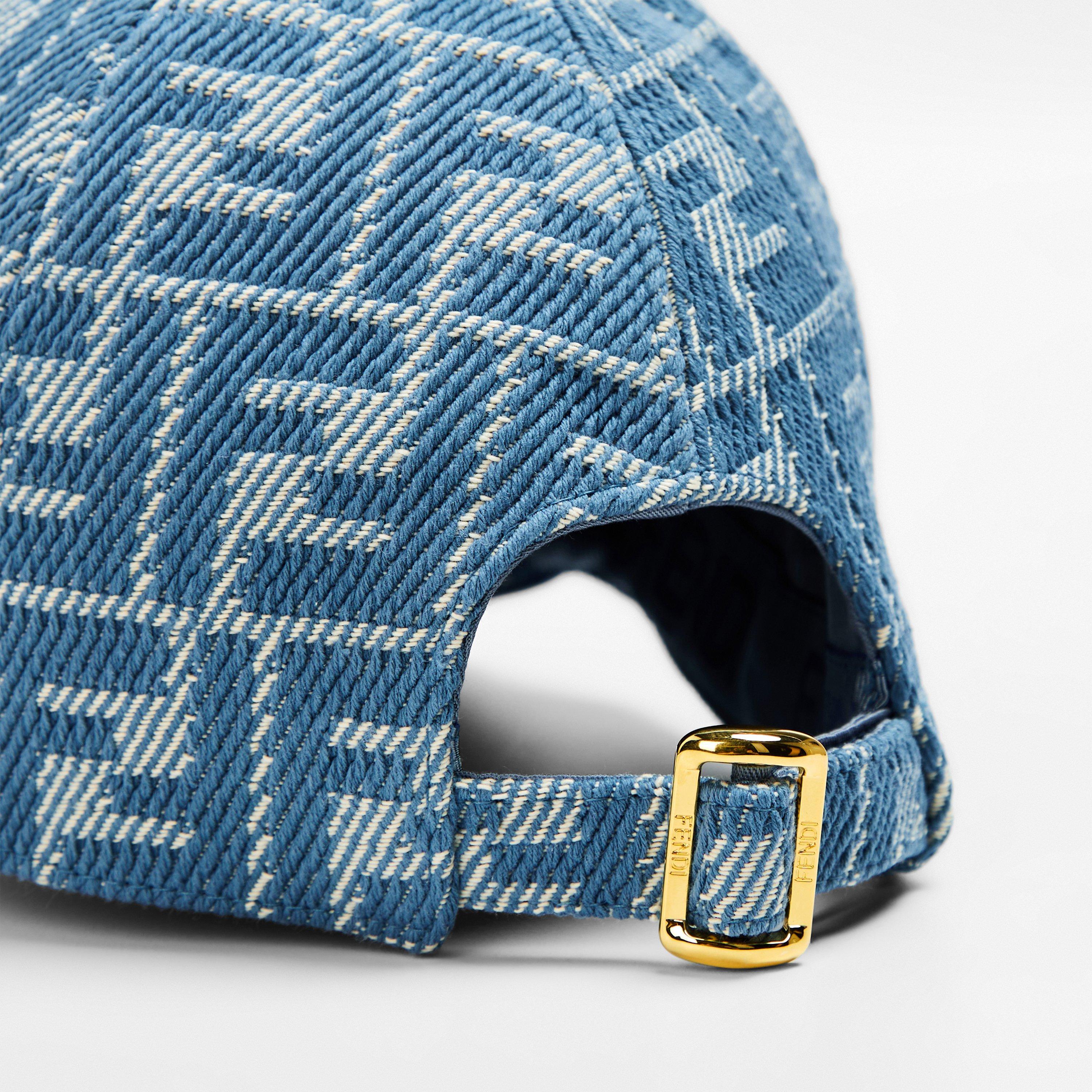 Denim - Fendi - Womens Jacquard Denim Cap - 4