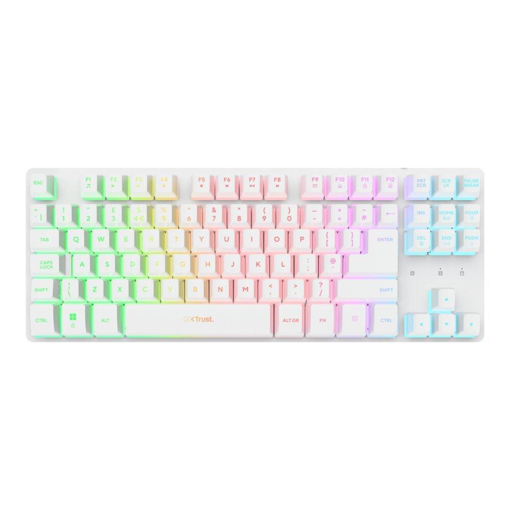 Wit - Trust - Trust GXT 831W Thado TKL Wireless Keyboard White - 1