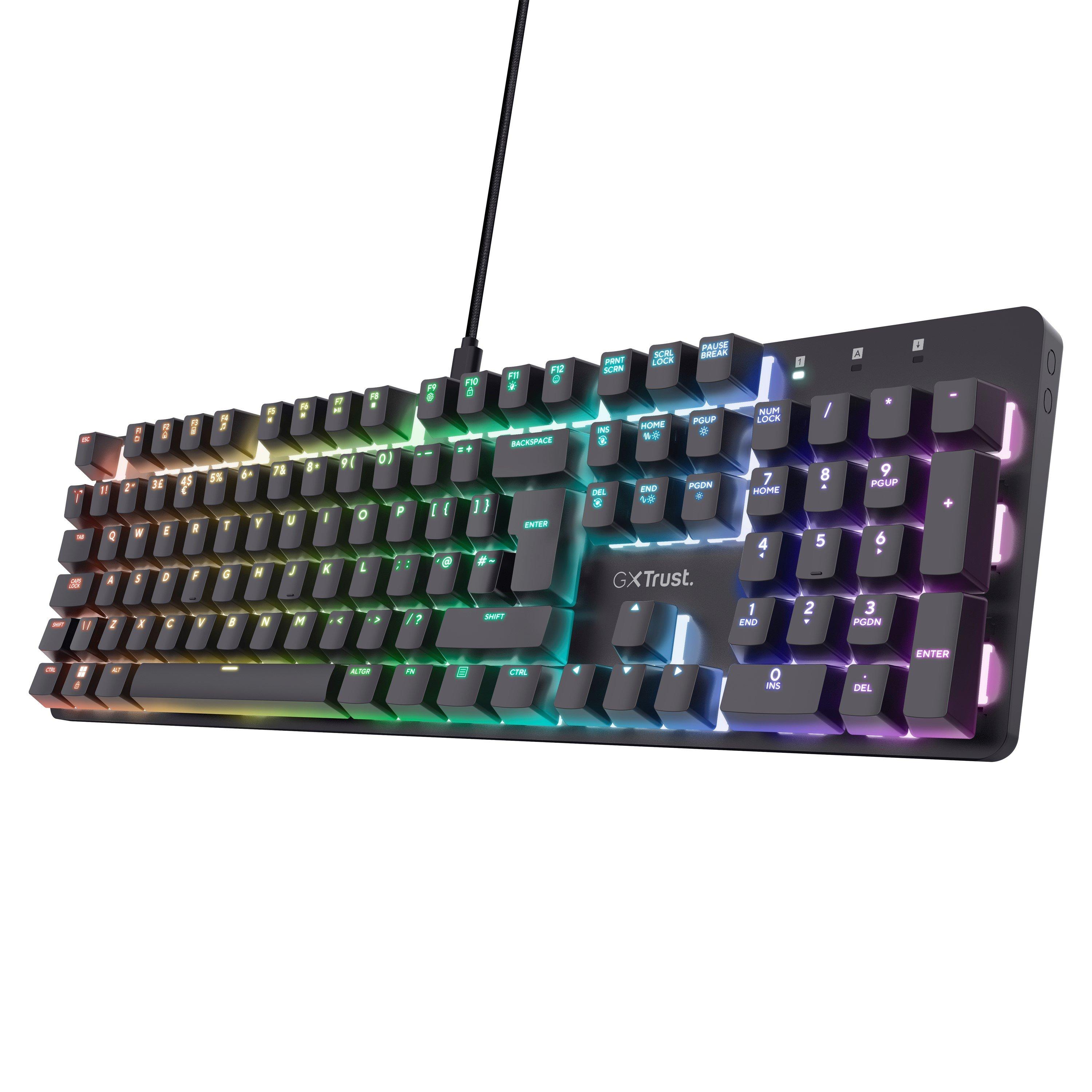 Meerkleurig - Trust - GXT Zora Mechanical Gaming Keyboard - 1