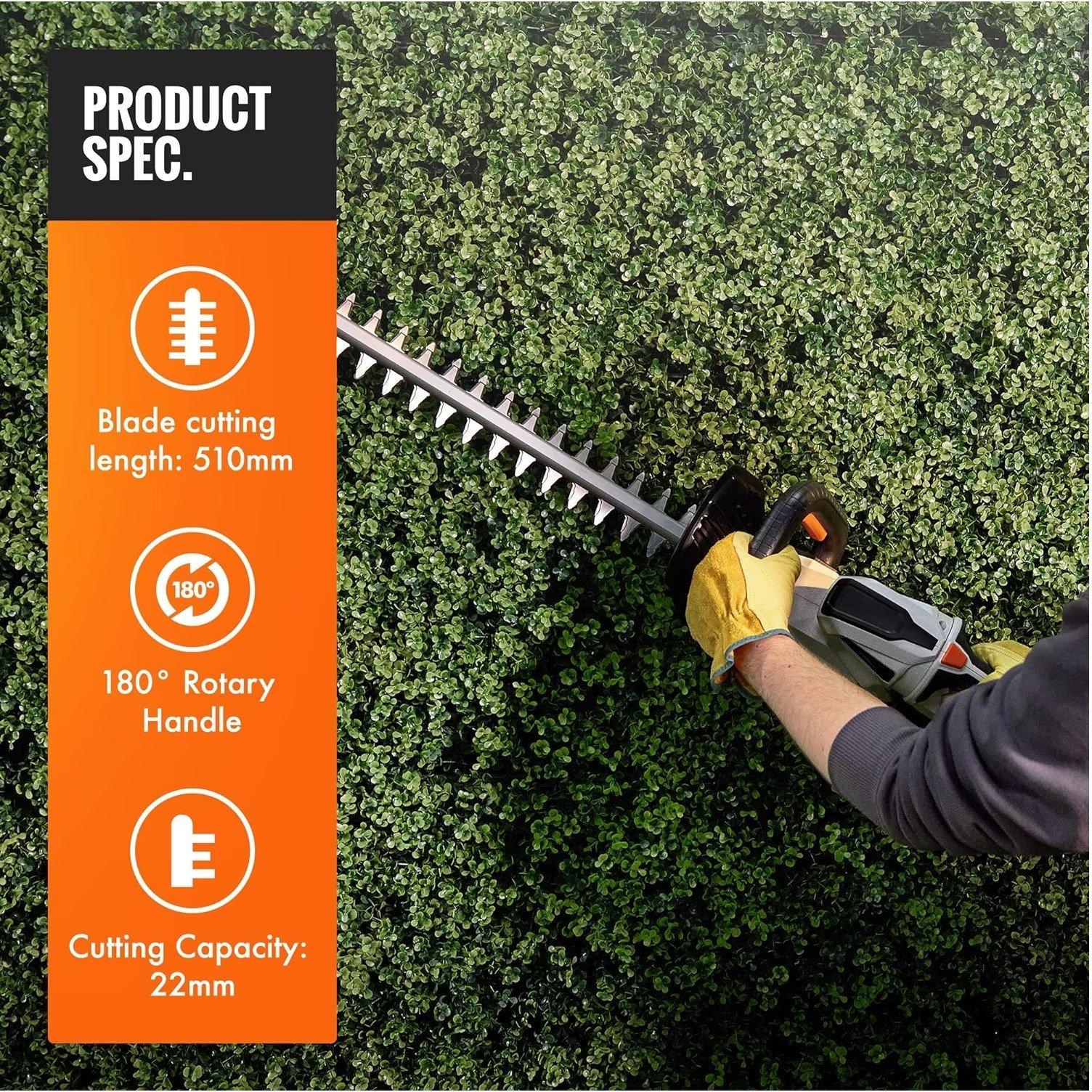 Grey - VonHaus - VonHaus  - Cordless Hedge Trimmer 40V - 2