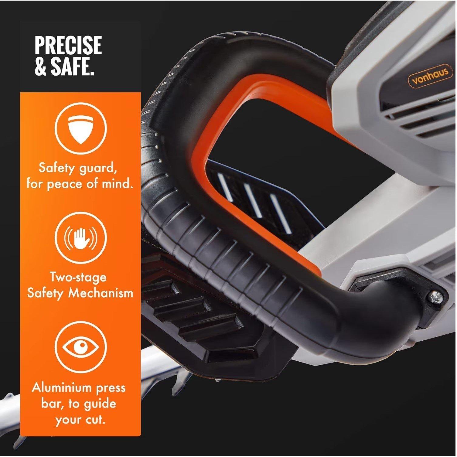 Grey - VonHaus - VonHaus  - Cordless Hedge Trimmer 40V - 3