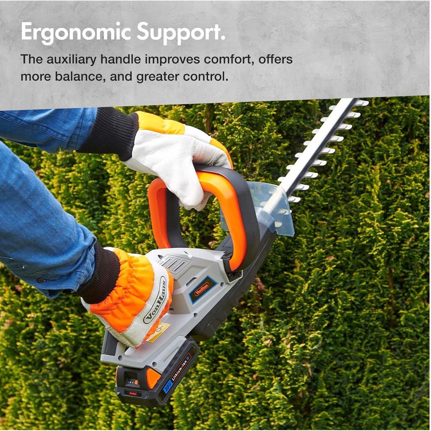 Grey - VonHaus - VonHaus - G-series Cordless Hedge Trimmer - 2