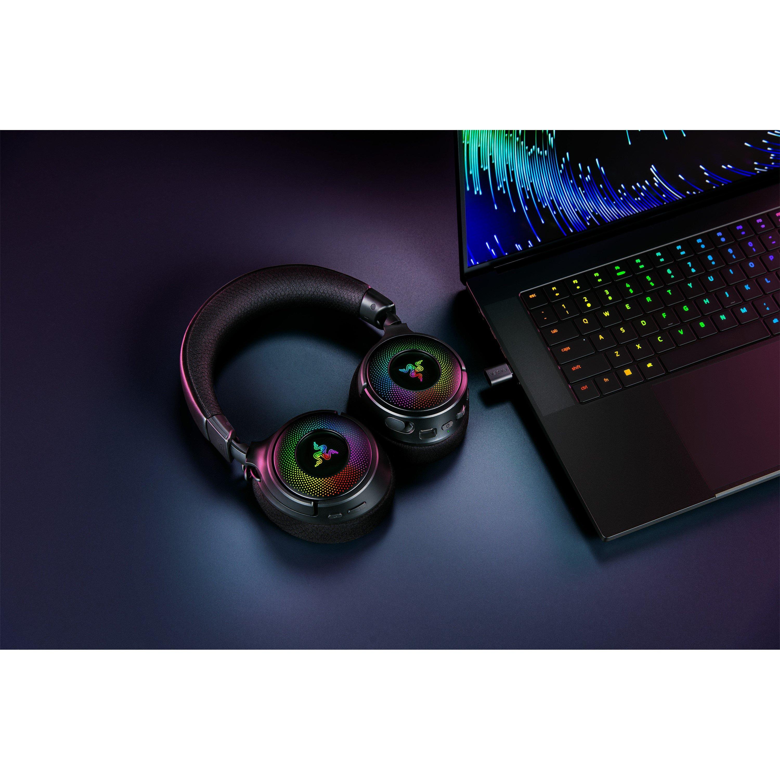 Black - Razer - Kraken V4 Wireless Gaming Headset - 3