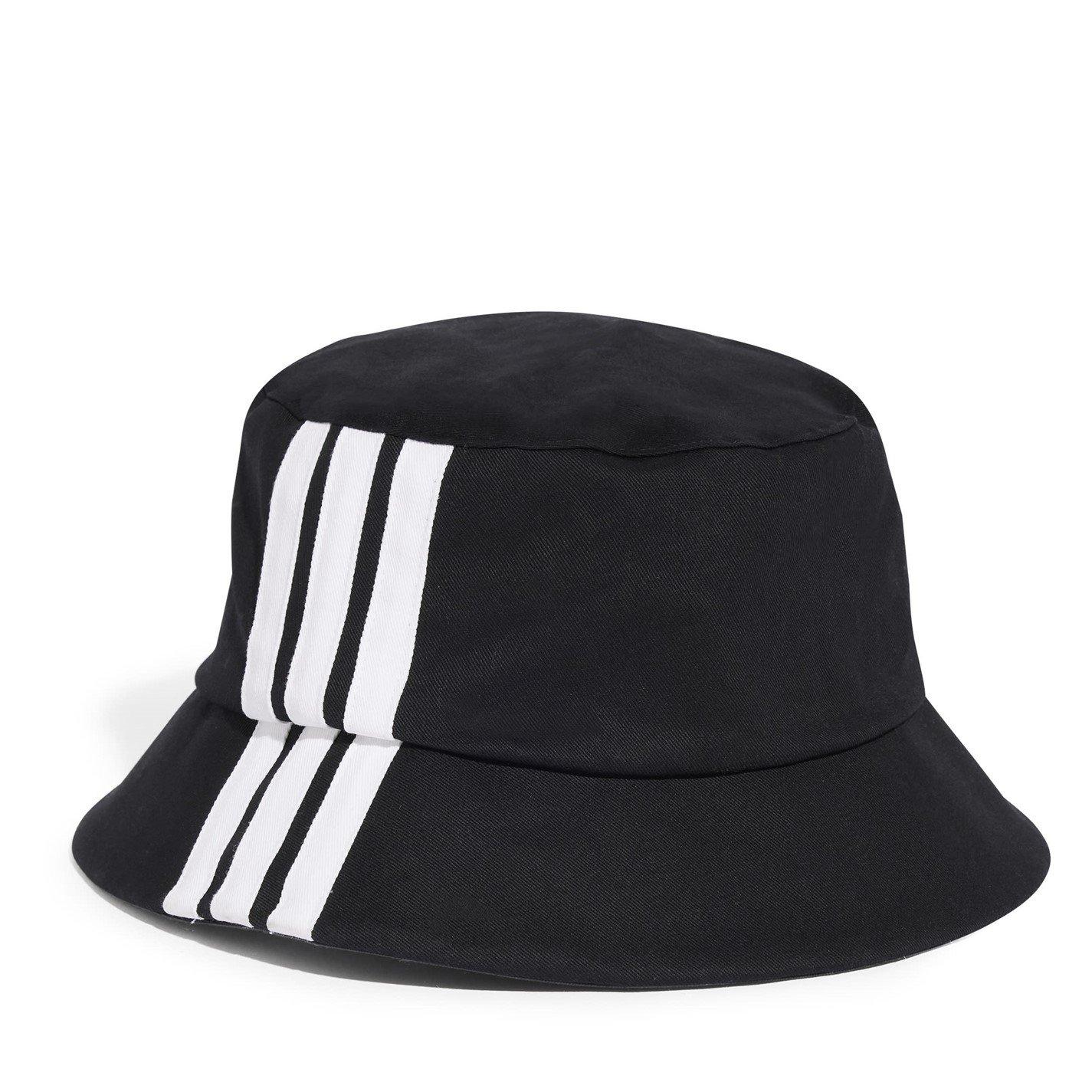 Black/White - adidas - 3-Stripes Bucket Hat - 2