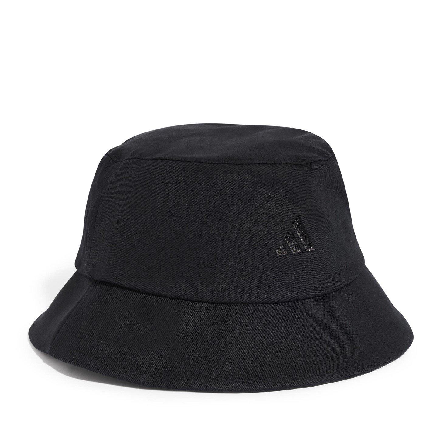 Black/White - adidas - 3-Stripes Bucket Hat - 5