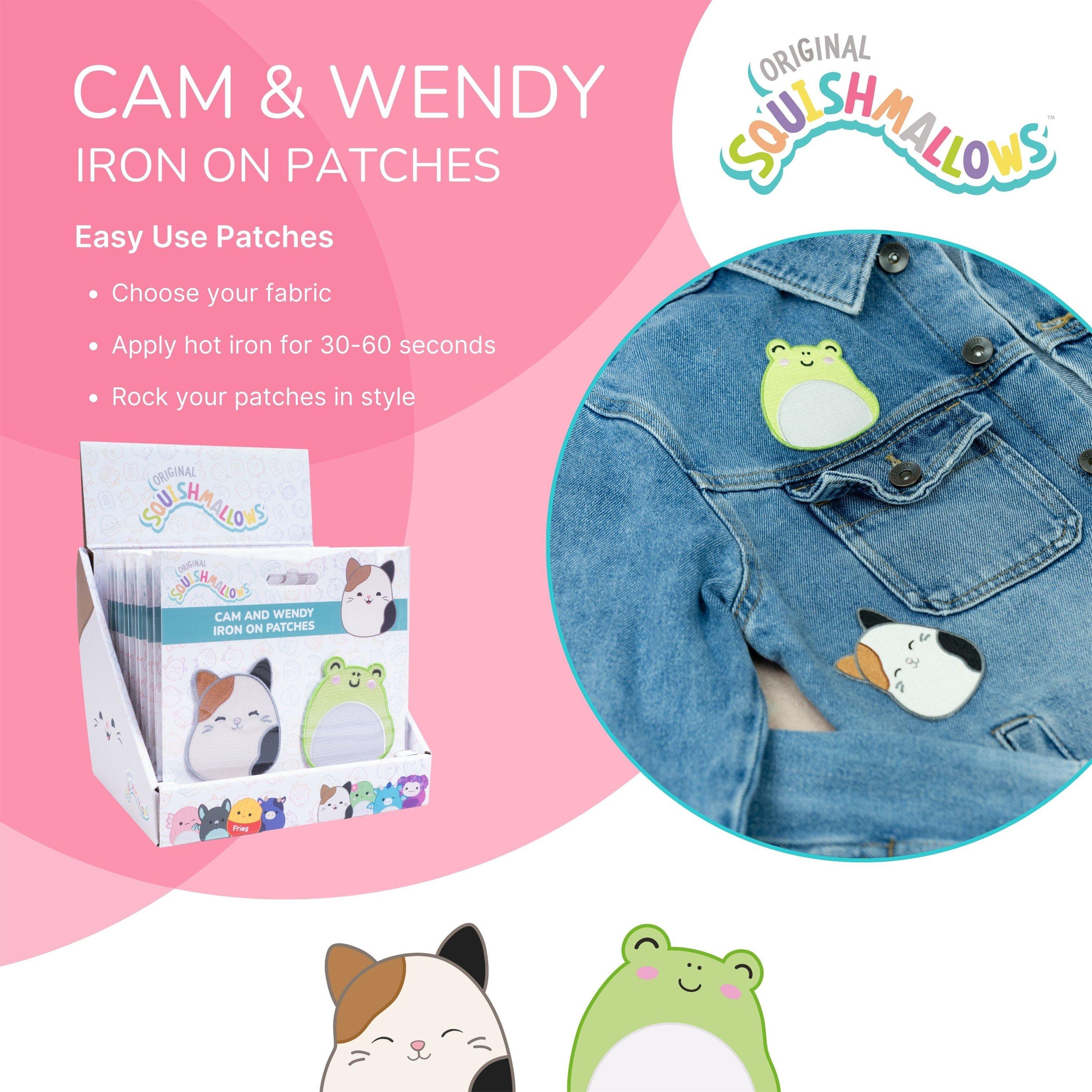 Multi - Squishmallows - Cam and Wendy Patches and Pin Badges - 4