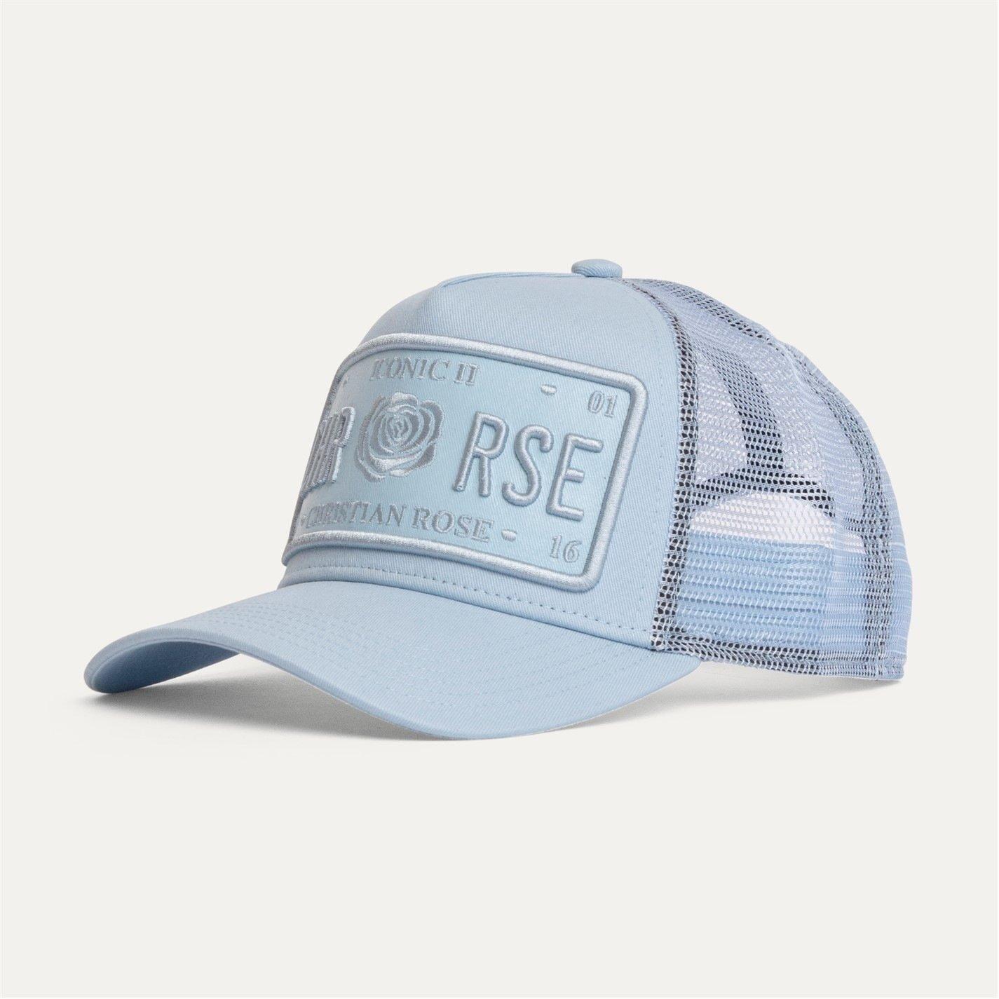 Christian Rose Iconic Vinyl Patch Trucker Cap | Cruise Fashion