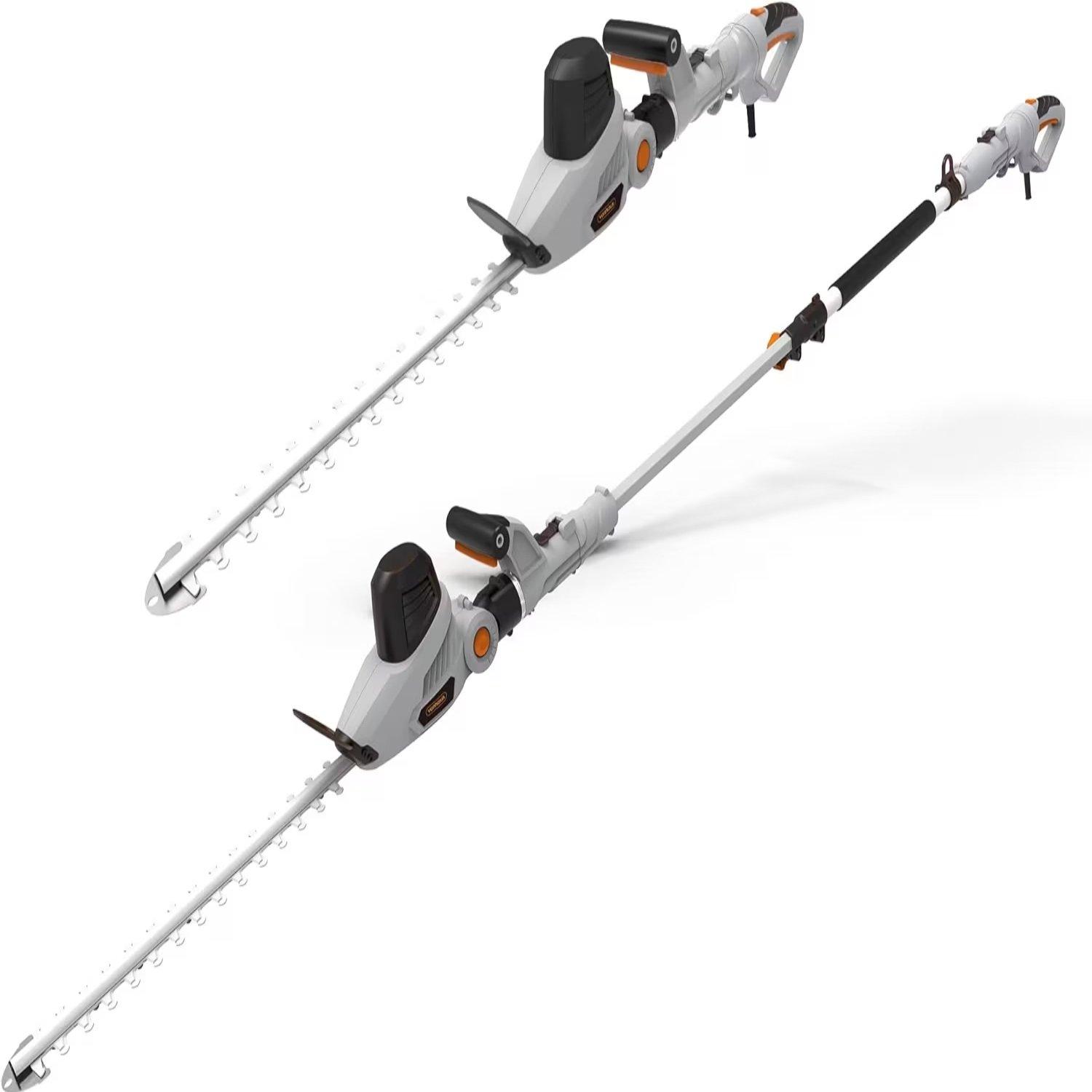 Grey - VonHaus - VonHaus - Pole Hedge Trimmer 2 in 1 Extendable - 1