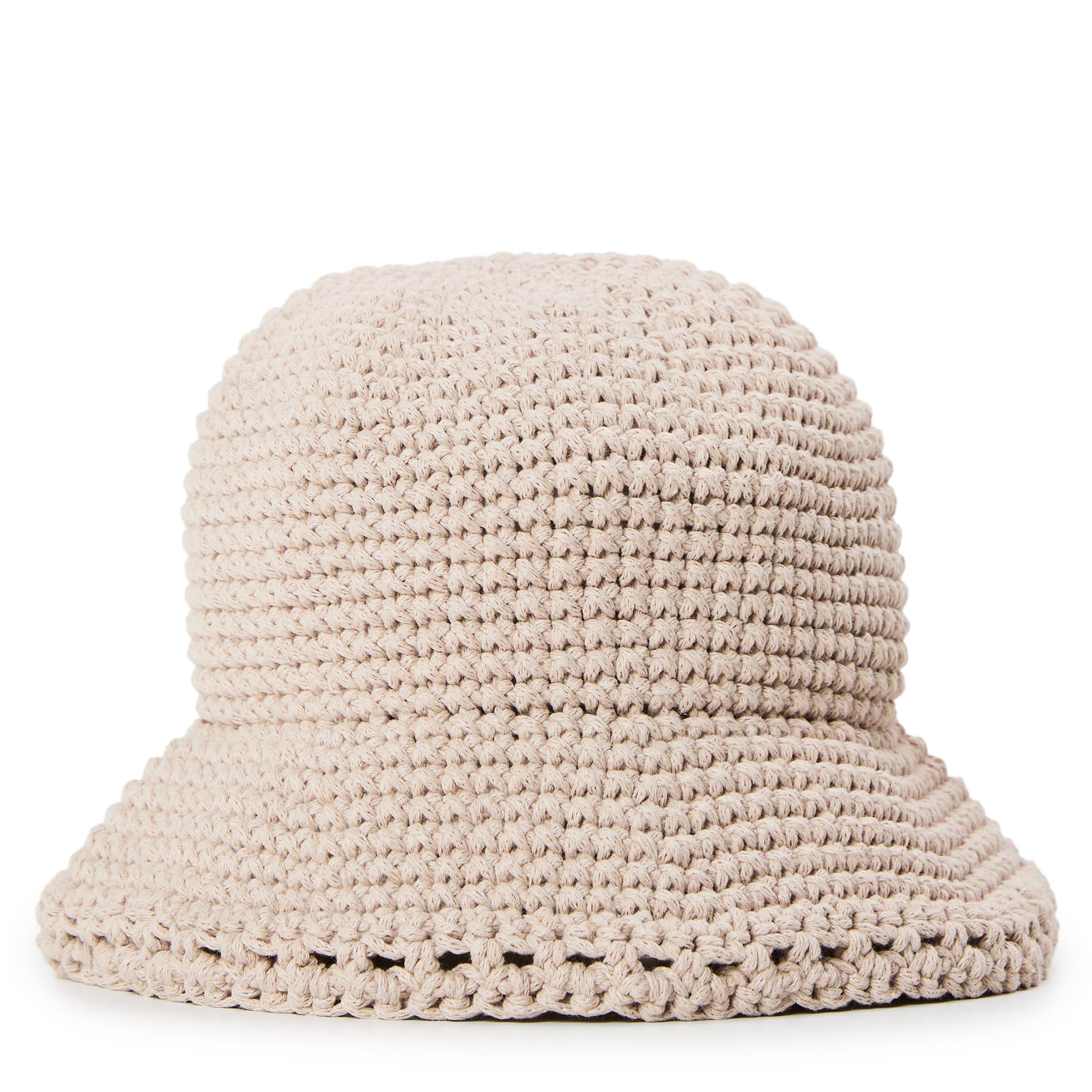 Beige - Magda Butrym - Women's Crochet Bucket Hat - 1