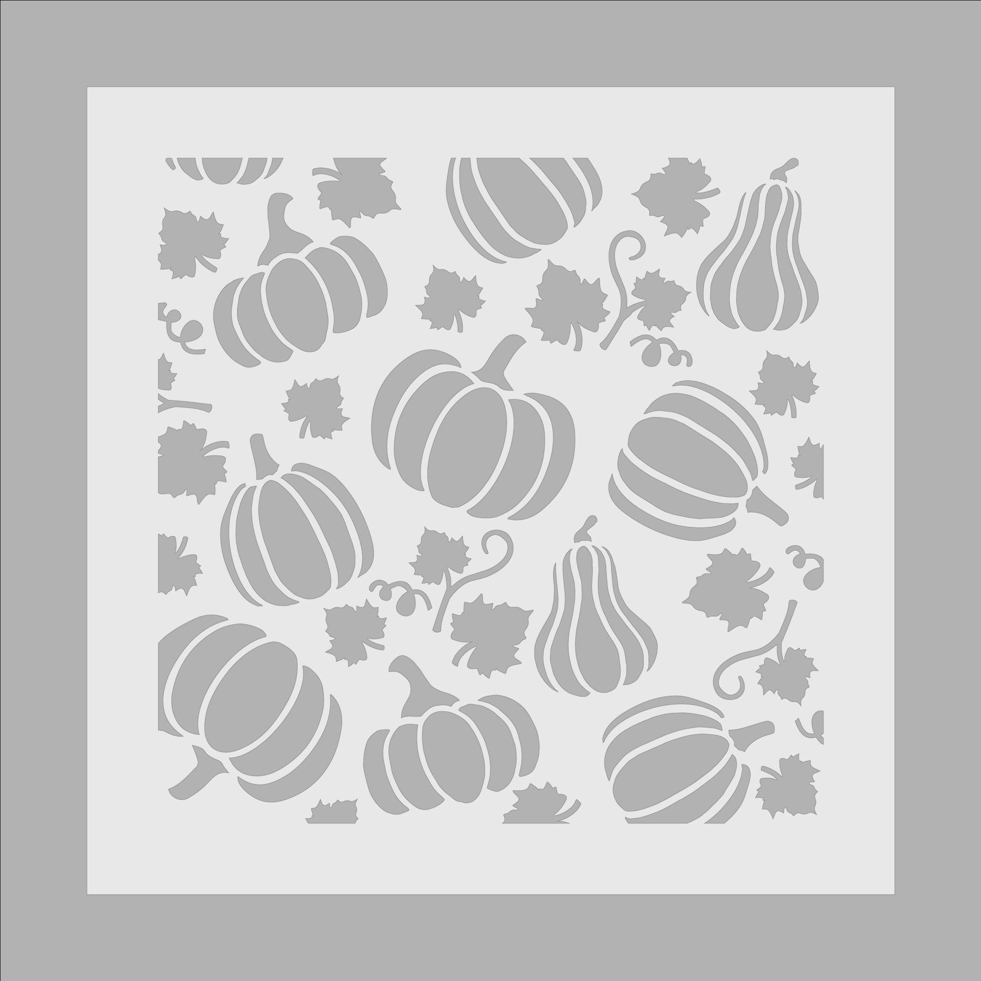 White - Crafters Companion - Harvest Grace Stencil - 2