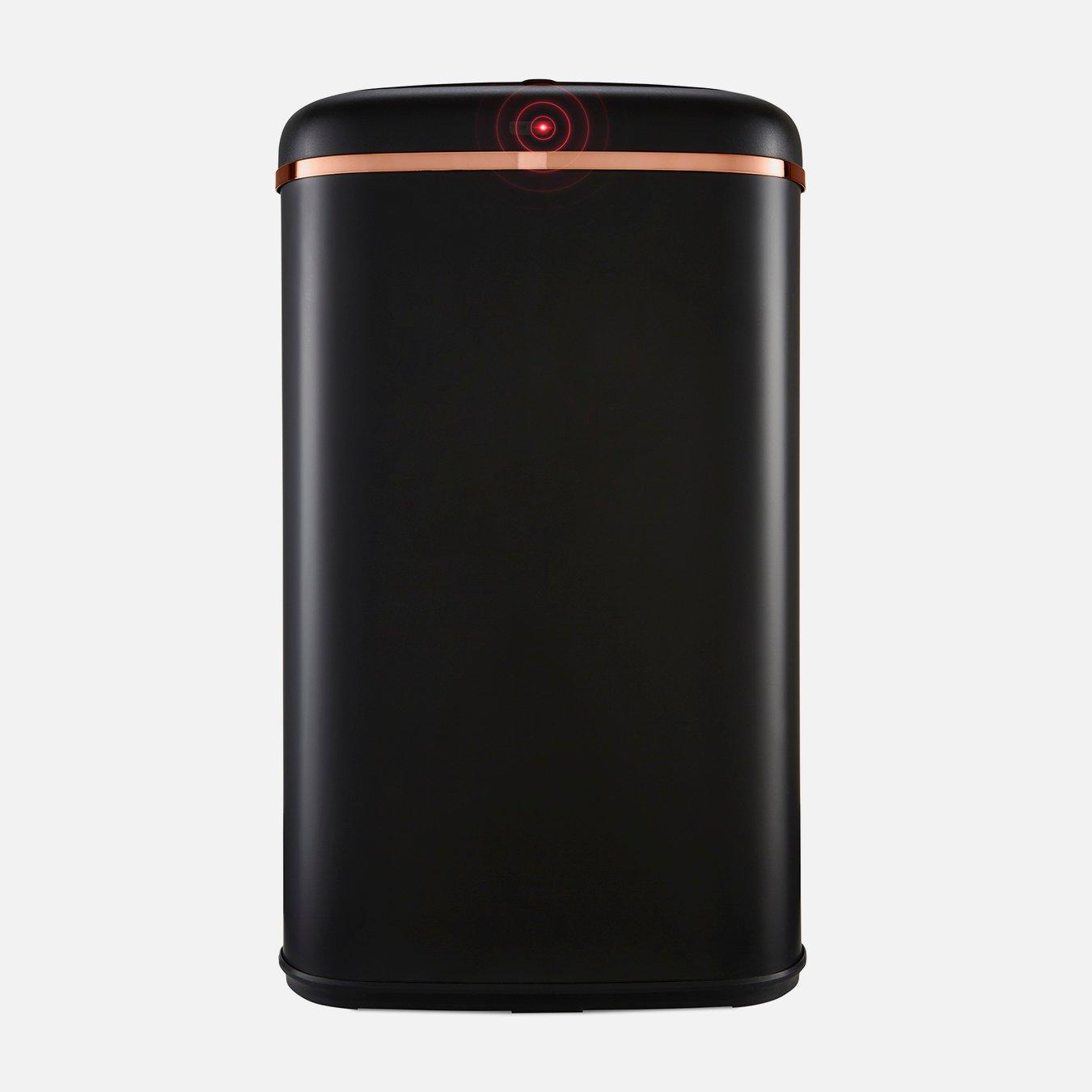 Tower Unisex Black Cavaletto Kitchen Bin,, Sensor Lid, Stainless Steel, T838010blk 58L - Image 5