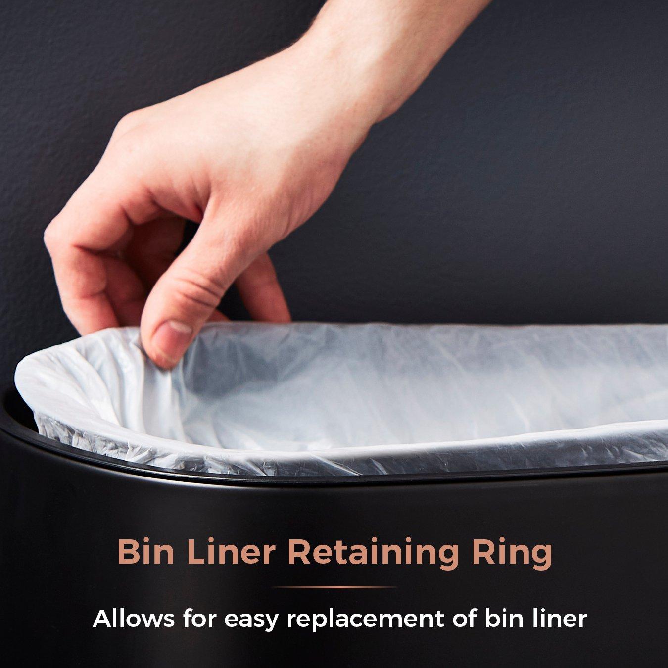 Black - Tower - Cavaletto 58L Sensor Bin Black - 5