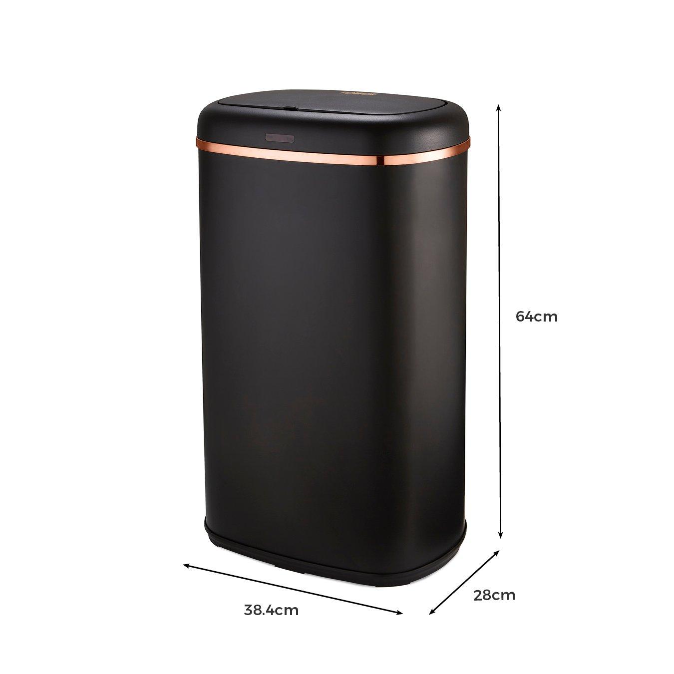 Black - Tower - Cavaletto 58L Sensor Bin Black - 9
