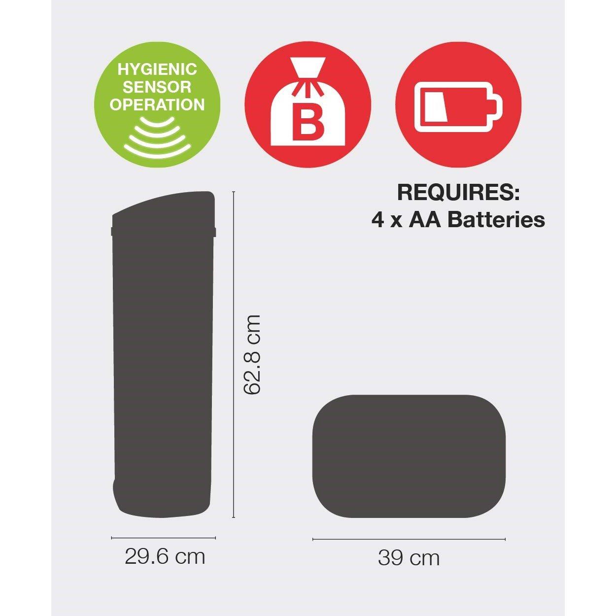 Black - Tower - Electric Salt and Pepper Mill - 5