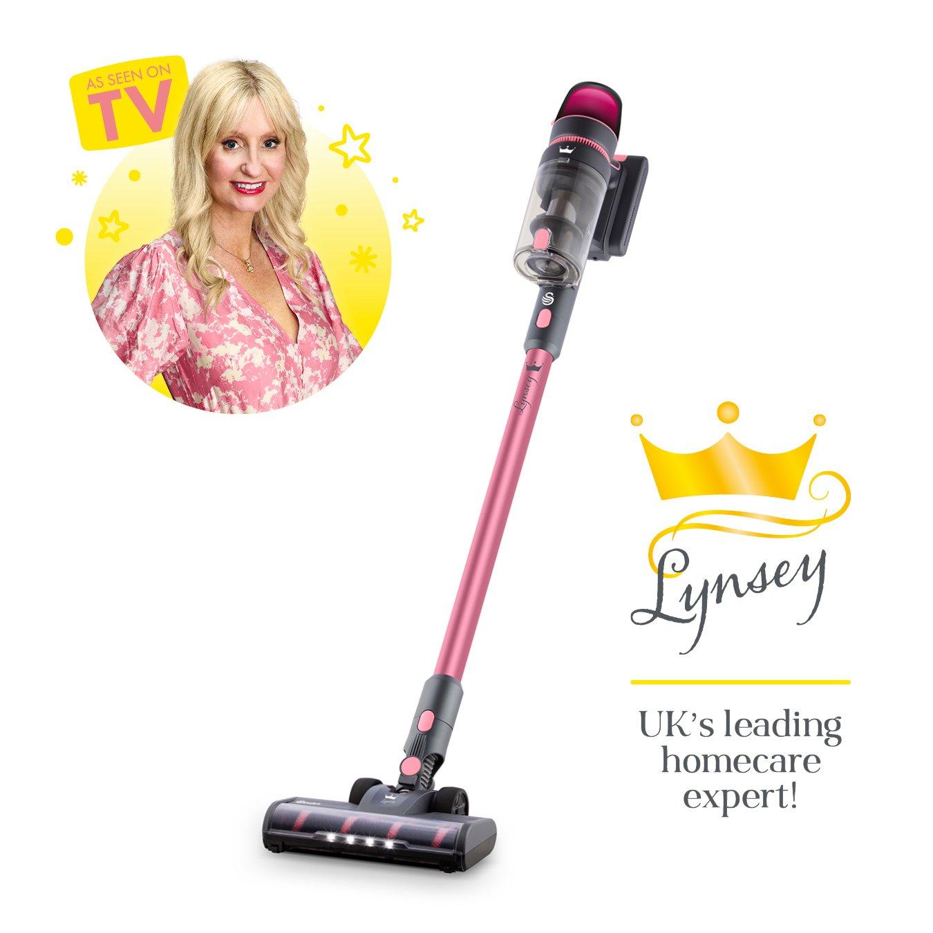 Pink - Swan - Lynsey Queen of Clean 29.6V Cordless Stick Vac - 1