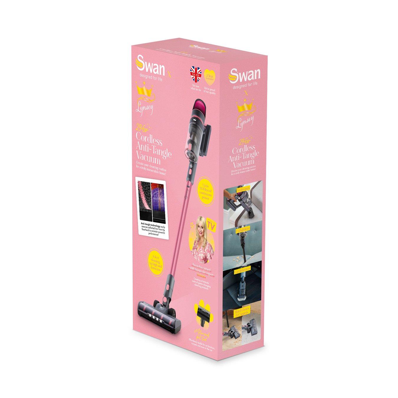 Pink - Swan - Lynsey Queen of Clean 29.6V Cordless Stick Vac - 11