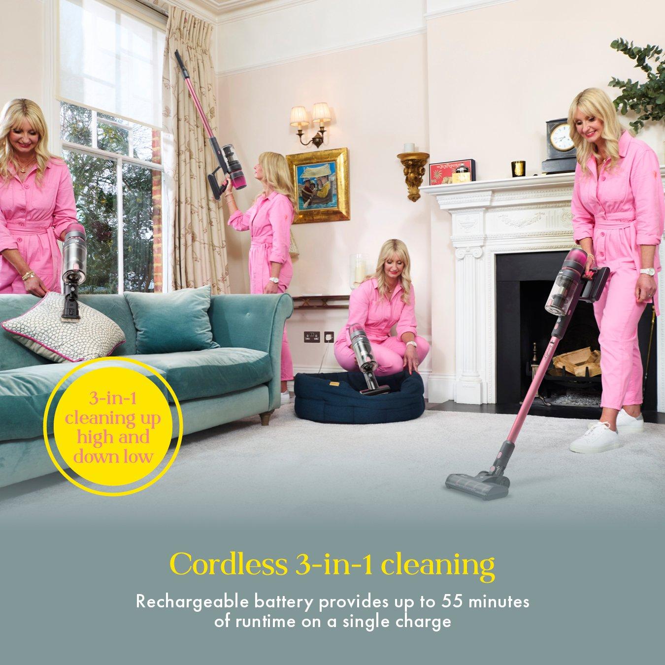 Pink - Swan - Lynsey Queen of Clean 29.6V Cordless Stick Vac - 4