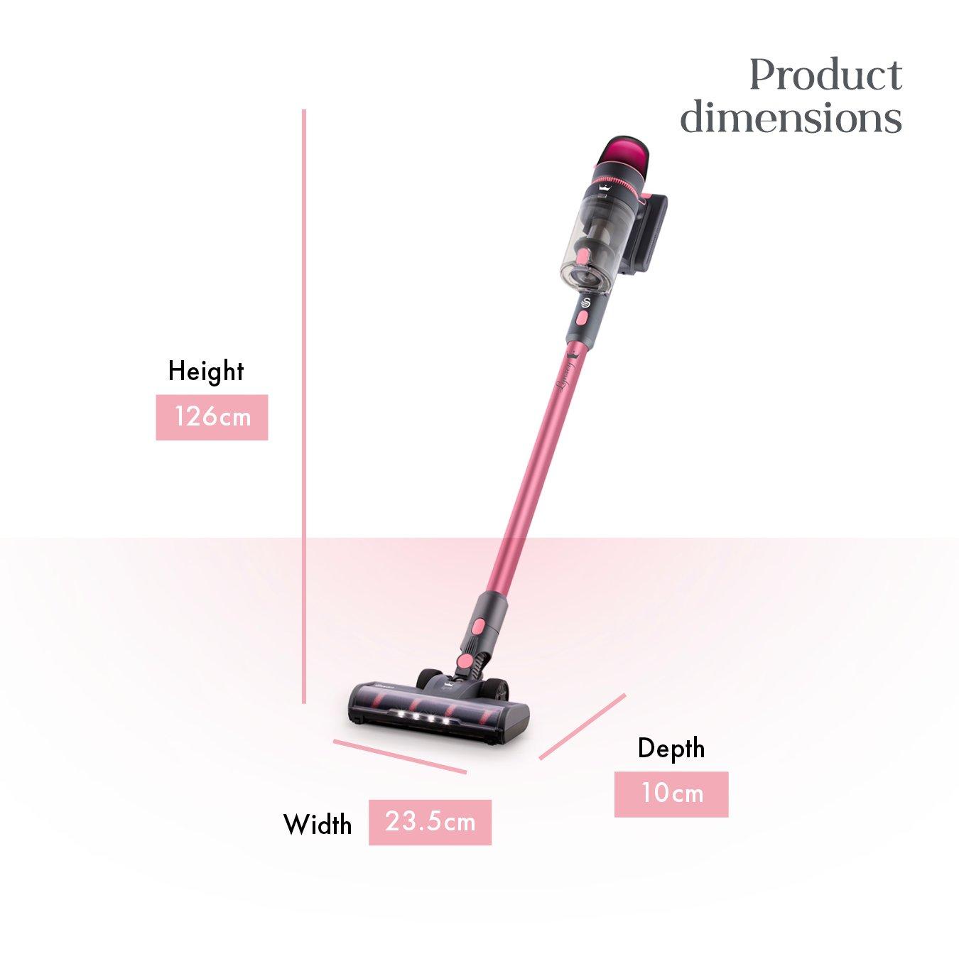 Pink - Swan - Lynsey Queen of Clean 29.6V Cordless Stick Vac - 9