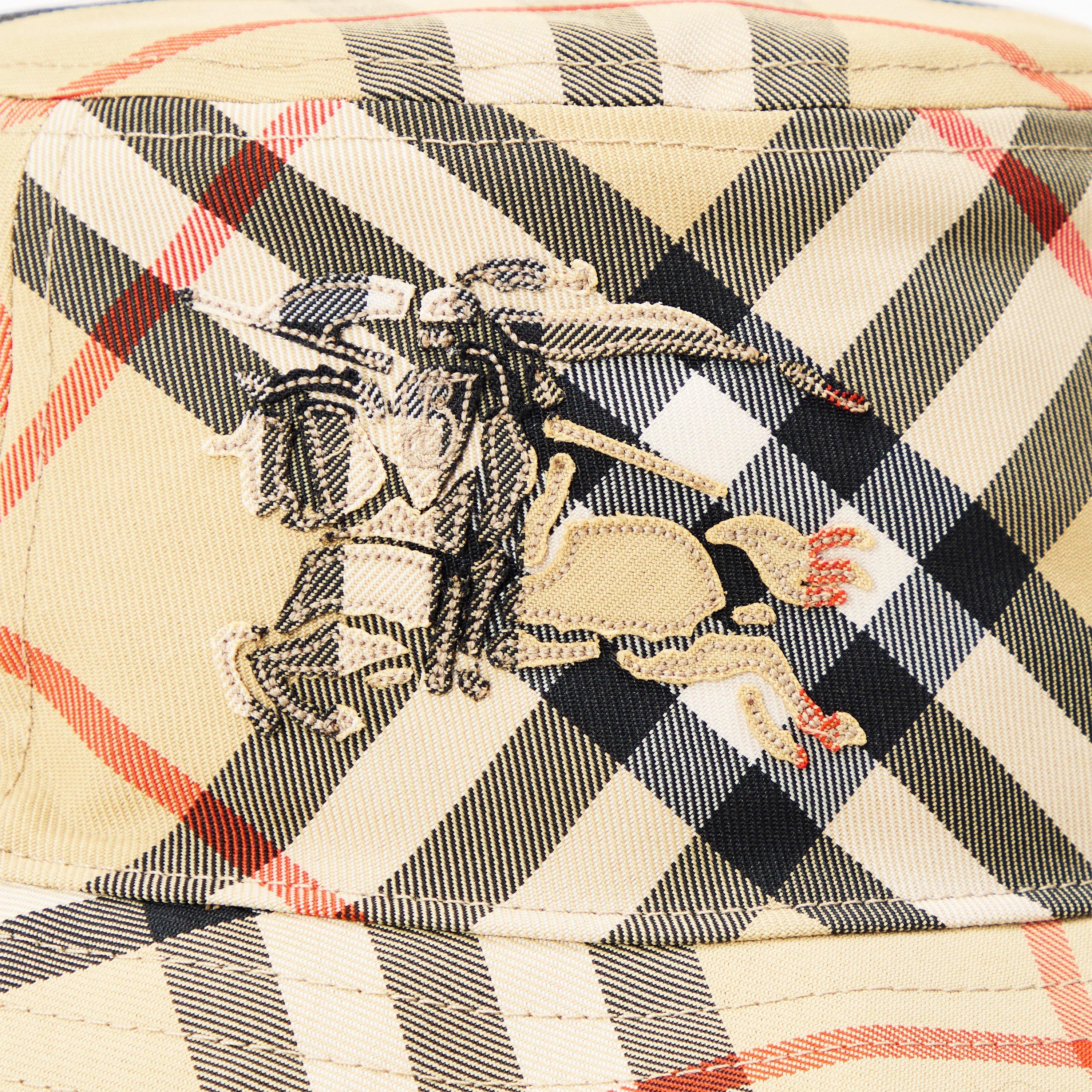 Archive Beige - Burberry - Men's Burb Check Bucket Hat - 4