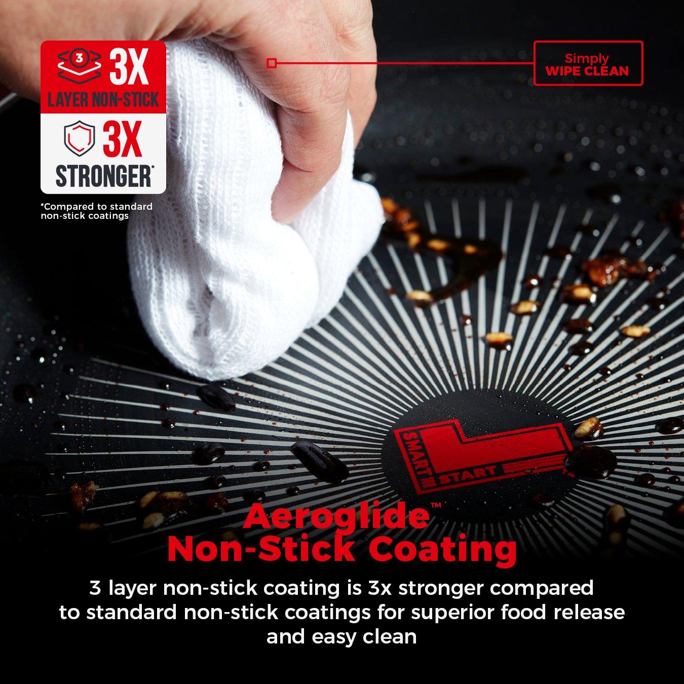 Black - Tower - Smart Start Gourmet 30cm Frying Pan - 4