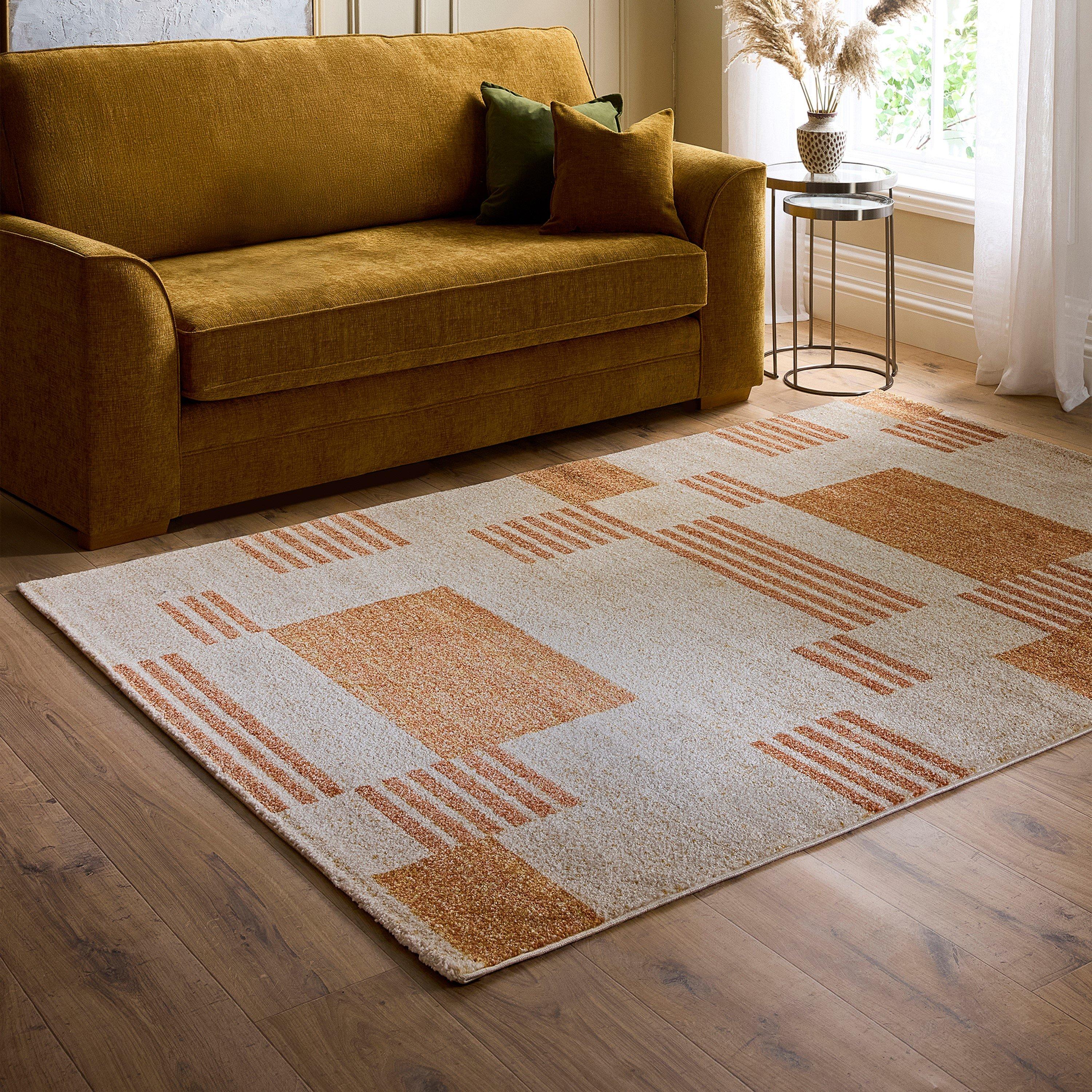 Orange - Origin Rugs - Nomad Block Rug - 1