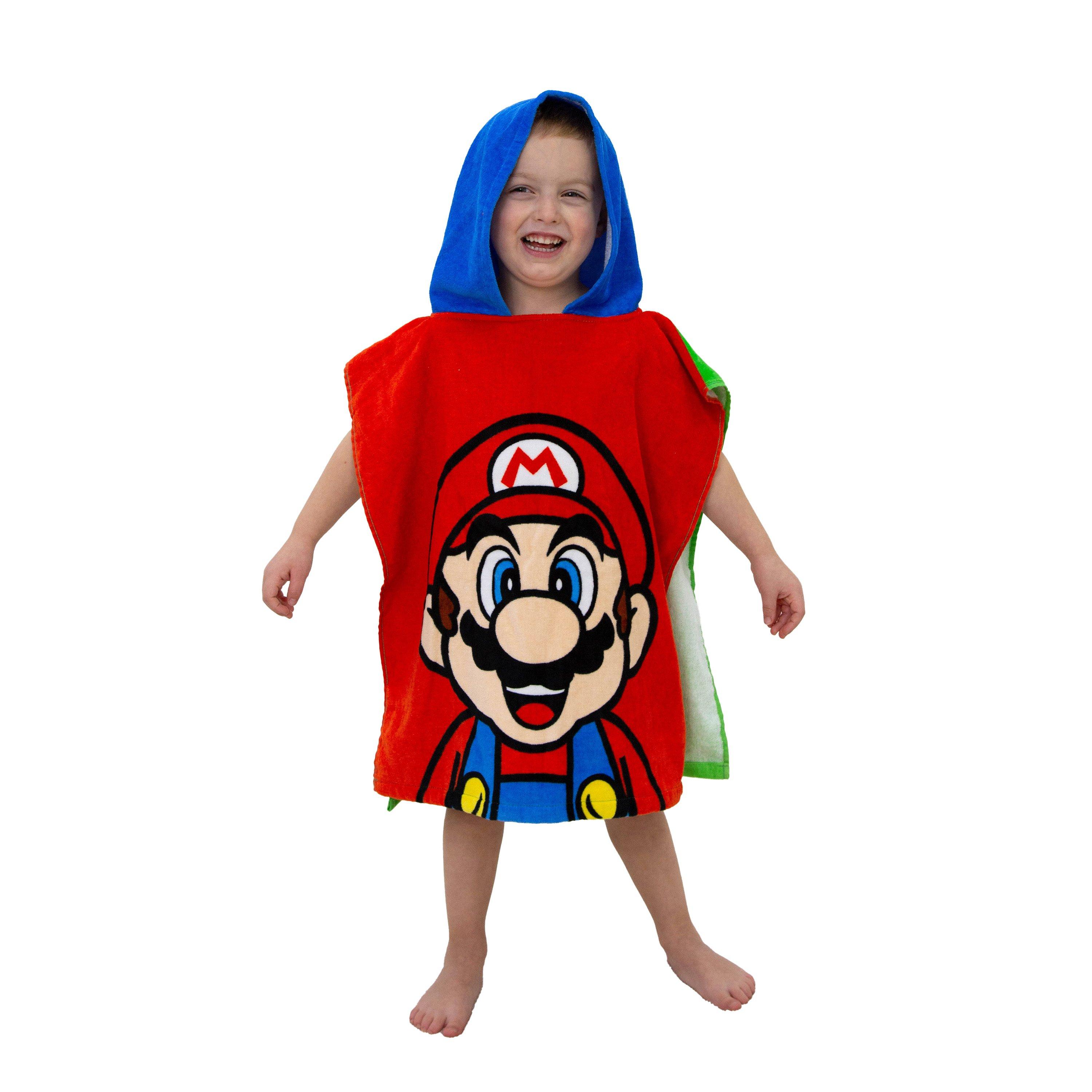 Super Mario  Kids Nintendo Double Ponco Towel - 