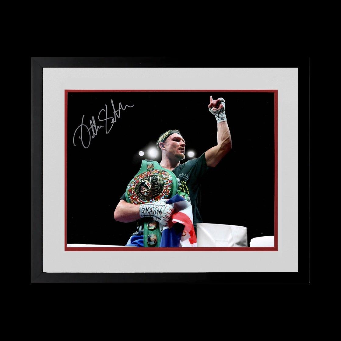 The Fan Cave  Dalton Smith Signed 16X12 Image Deluxe Mount Frame - Red - 550x450mm