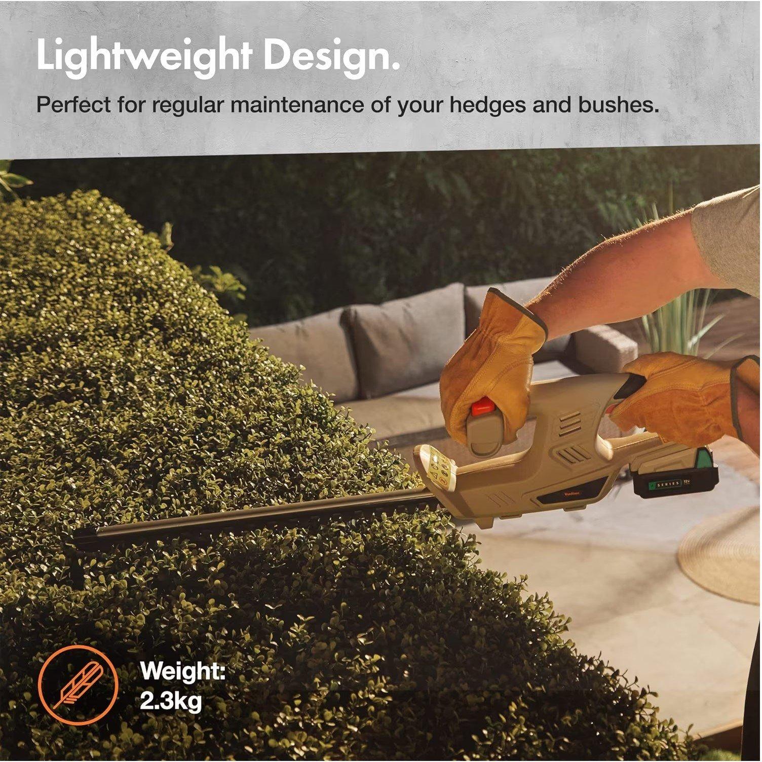 Grey - VonHaus - VonHaus F-Series Cordless Hedge Trimmer – 20V - 4