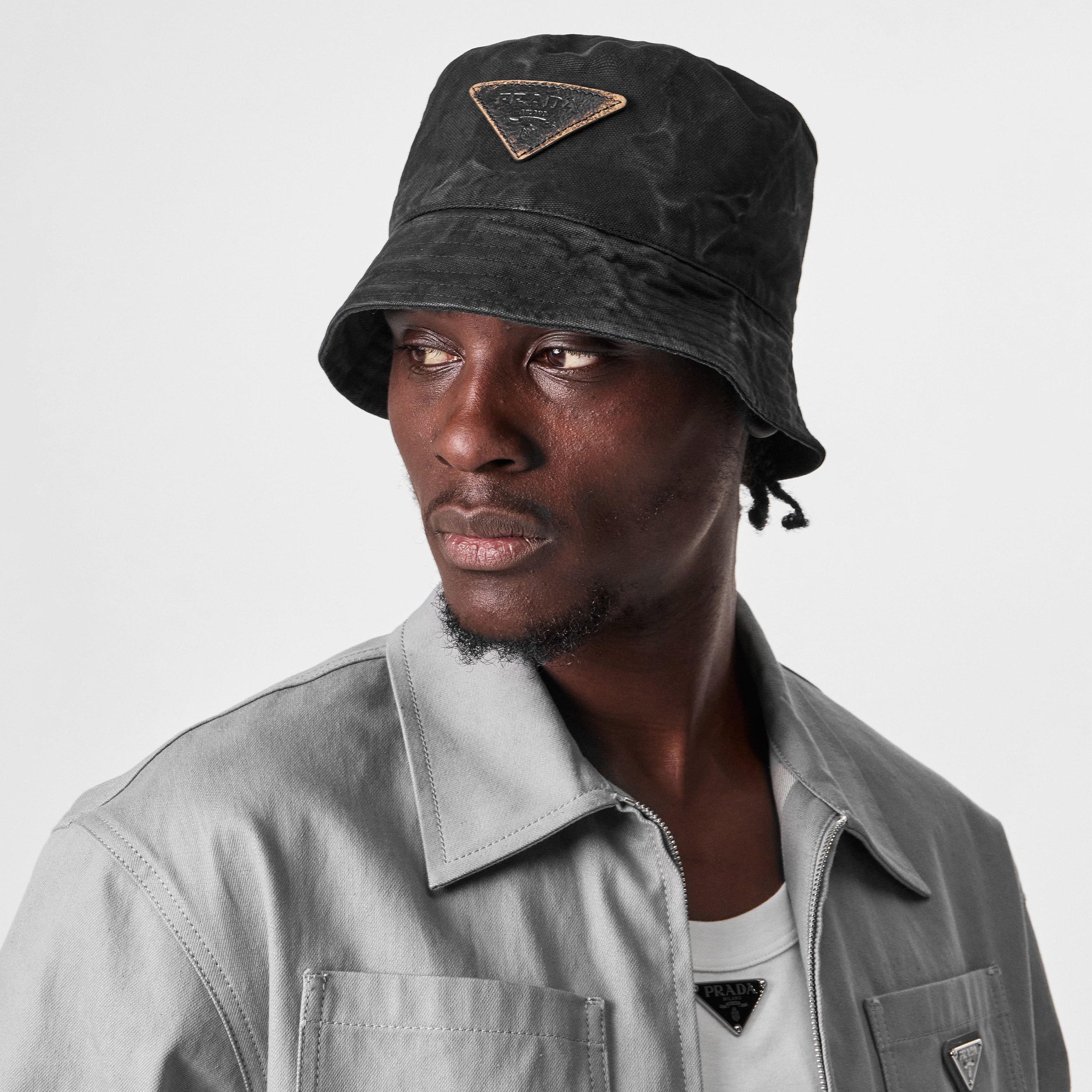 Black - Prada - Canvas Bucket Hat - 3
