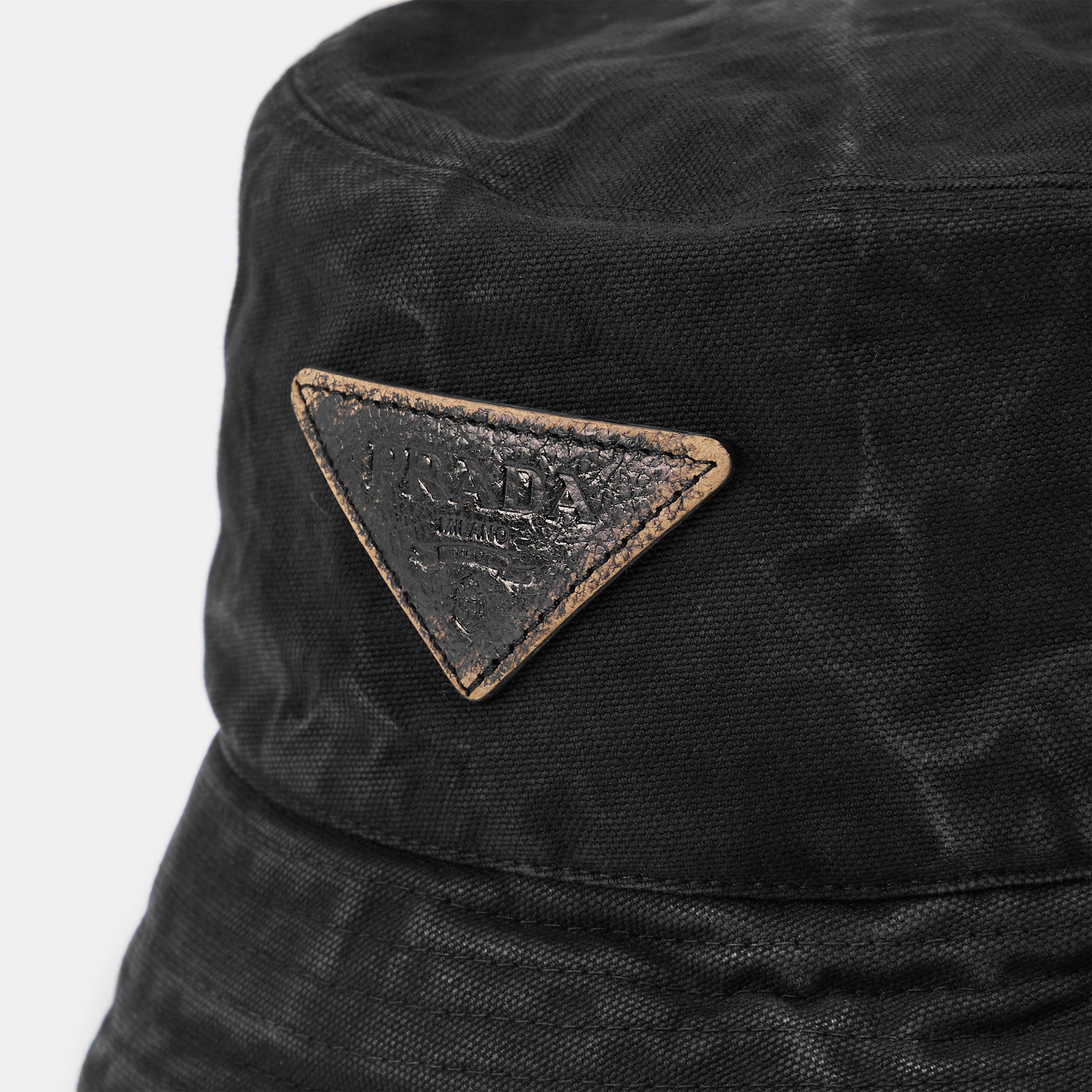 Black - Prada - Canvas Bucket Hat - 4