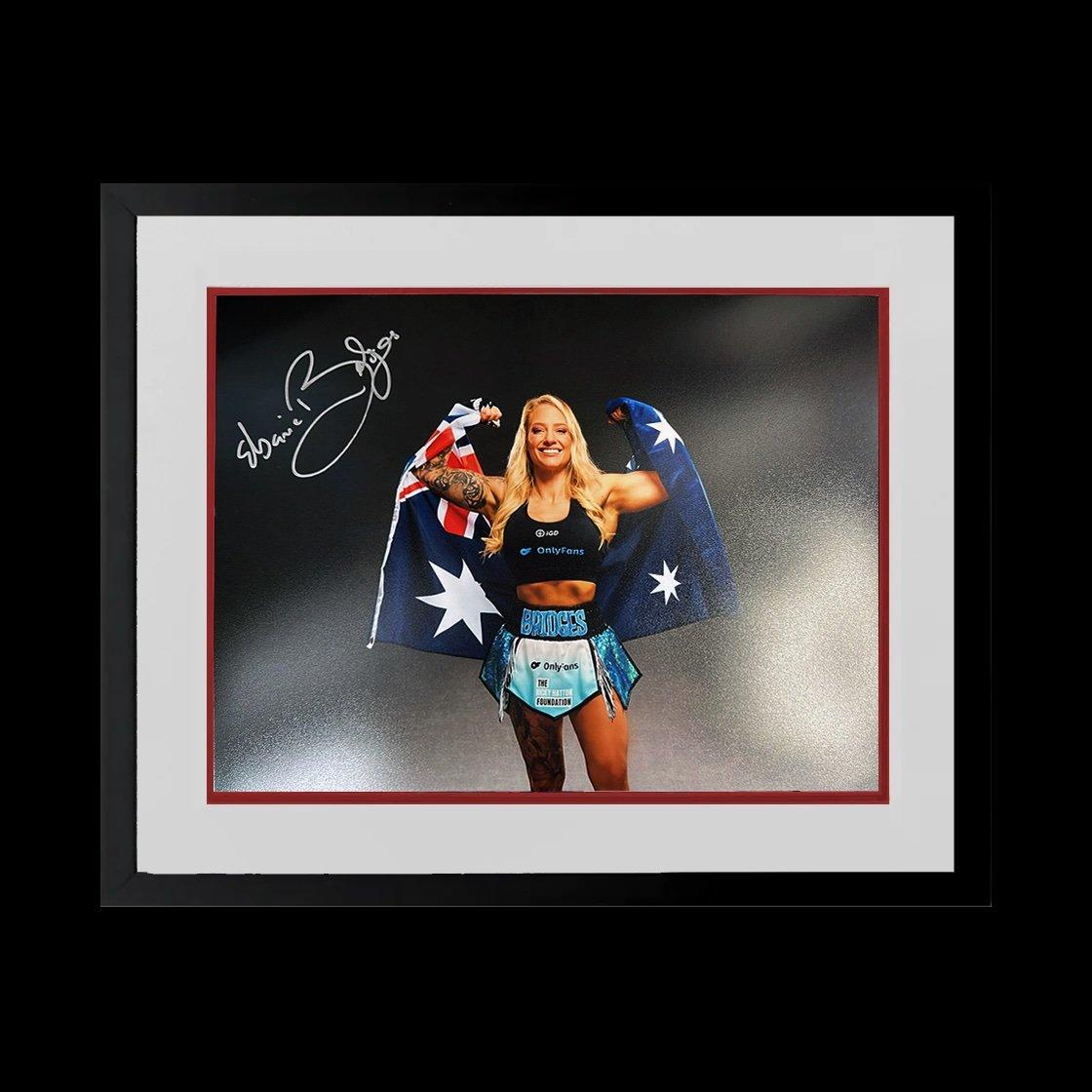Blue - The Fan Cave - Ebanie Bridges Signed Image Deluxe Mount Frame - 1