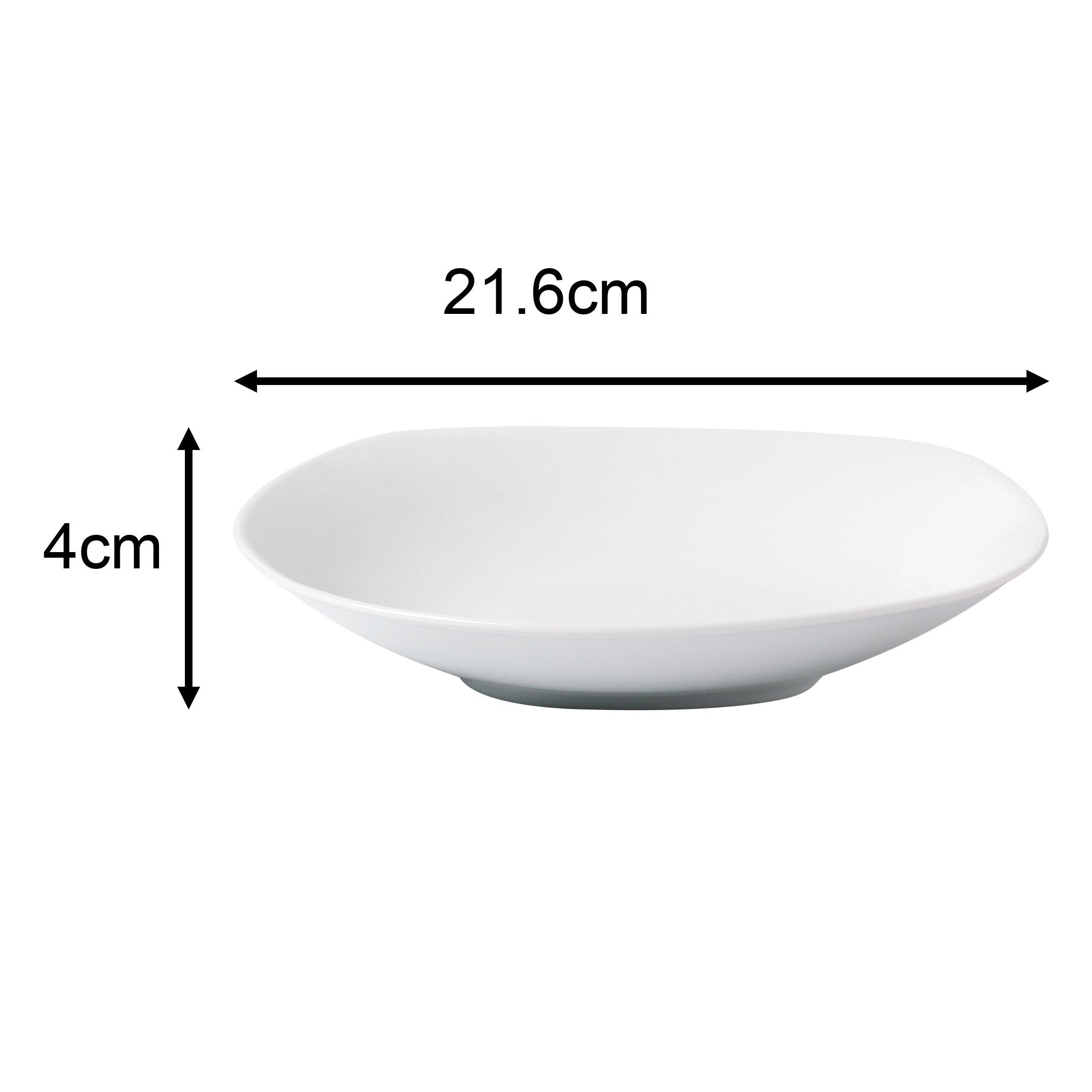 White - Waterside - 54pc White Square Athena Dinner Set - 7