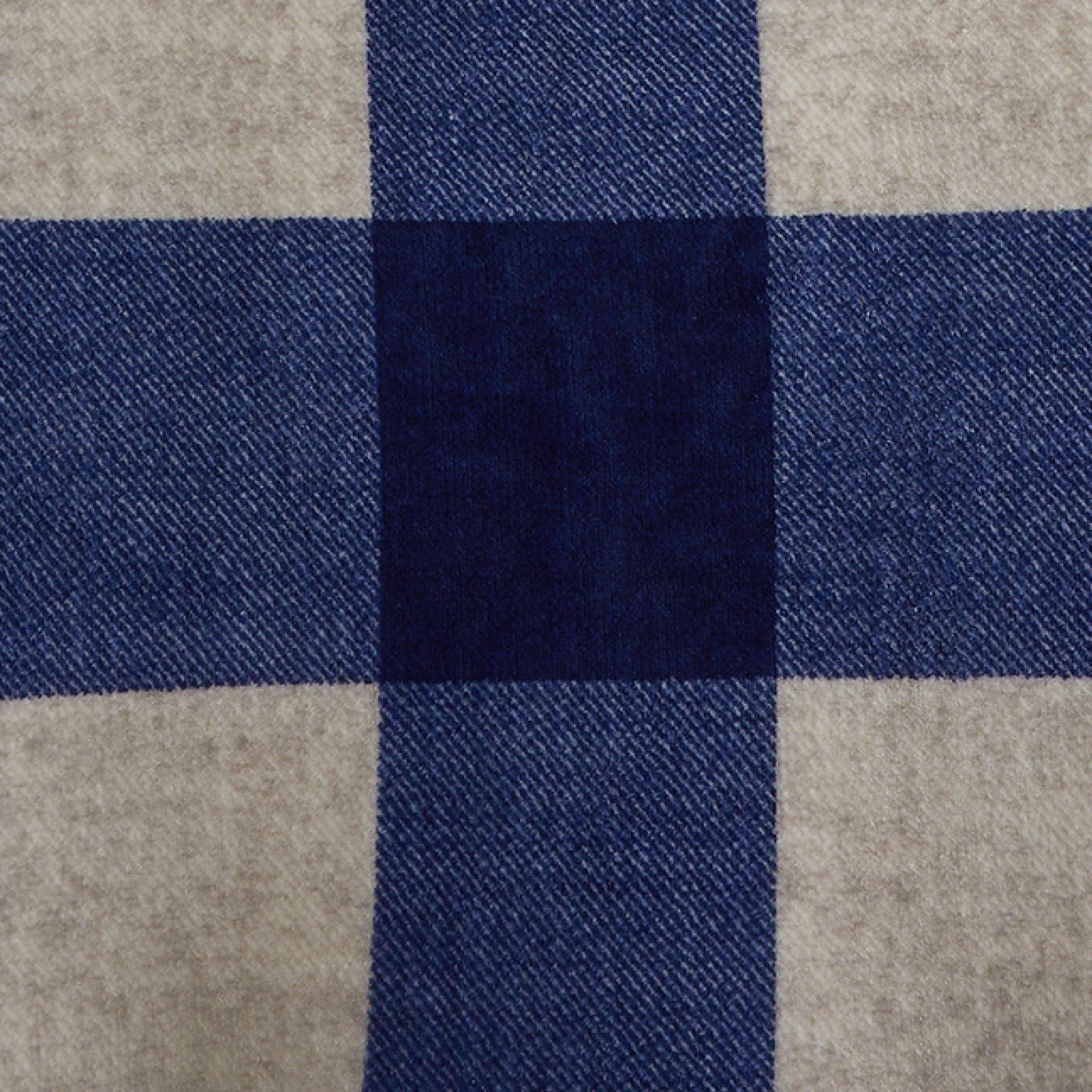 Blue - Bedlam - Cosy Oversize Gingham Check Duvet Cover Set - Blue - 4