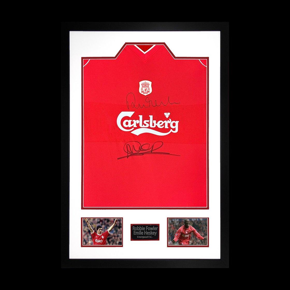 Red - The Fan Cave - Robbie Fowler & Emile Heskey Signed Liverpool Shir - 1