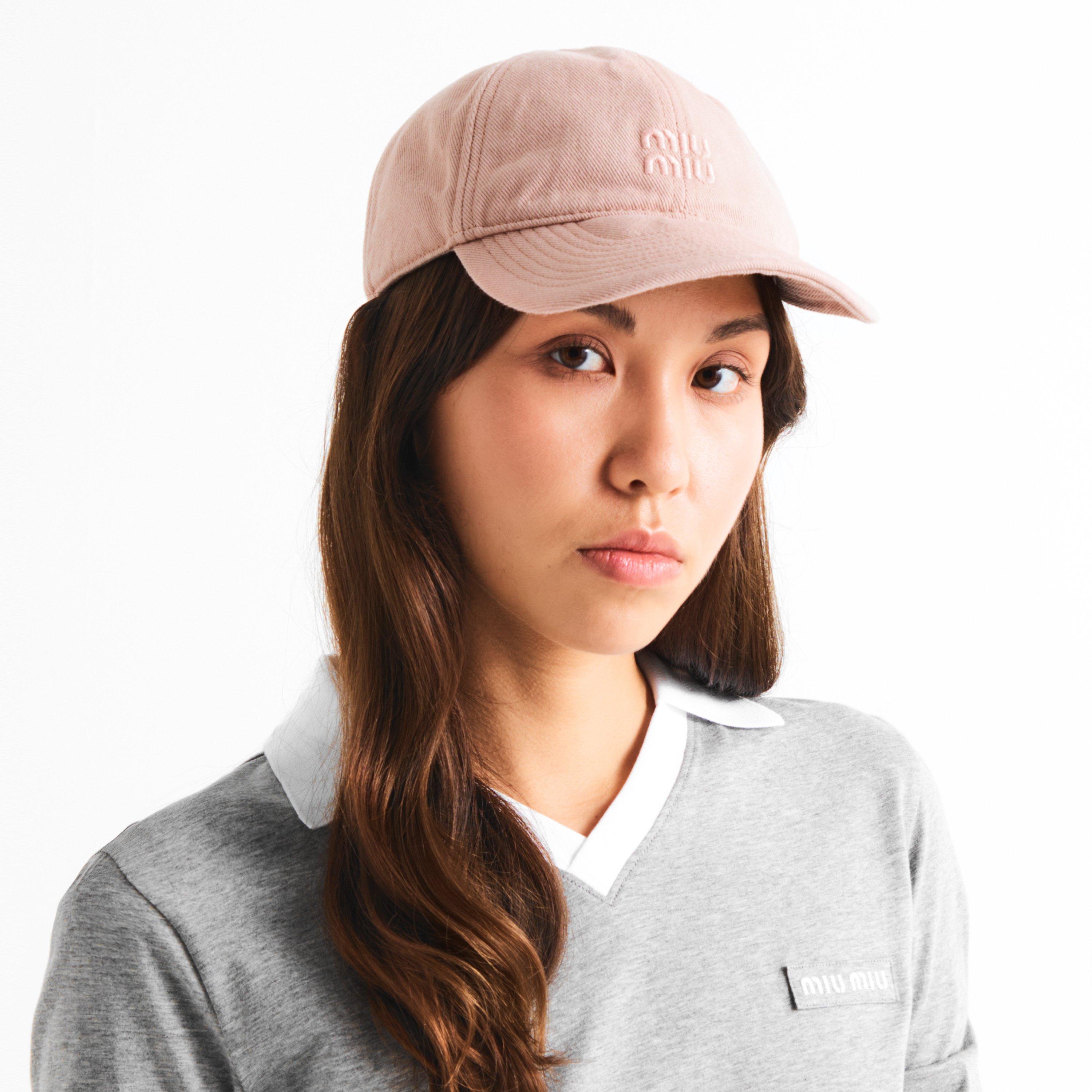 Cipria - Miu Miu - Miu Drill Washed Hat Ld64 - 3