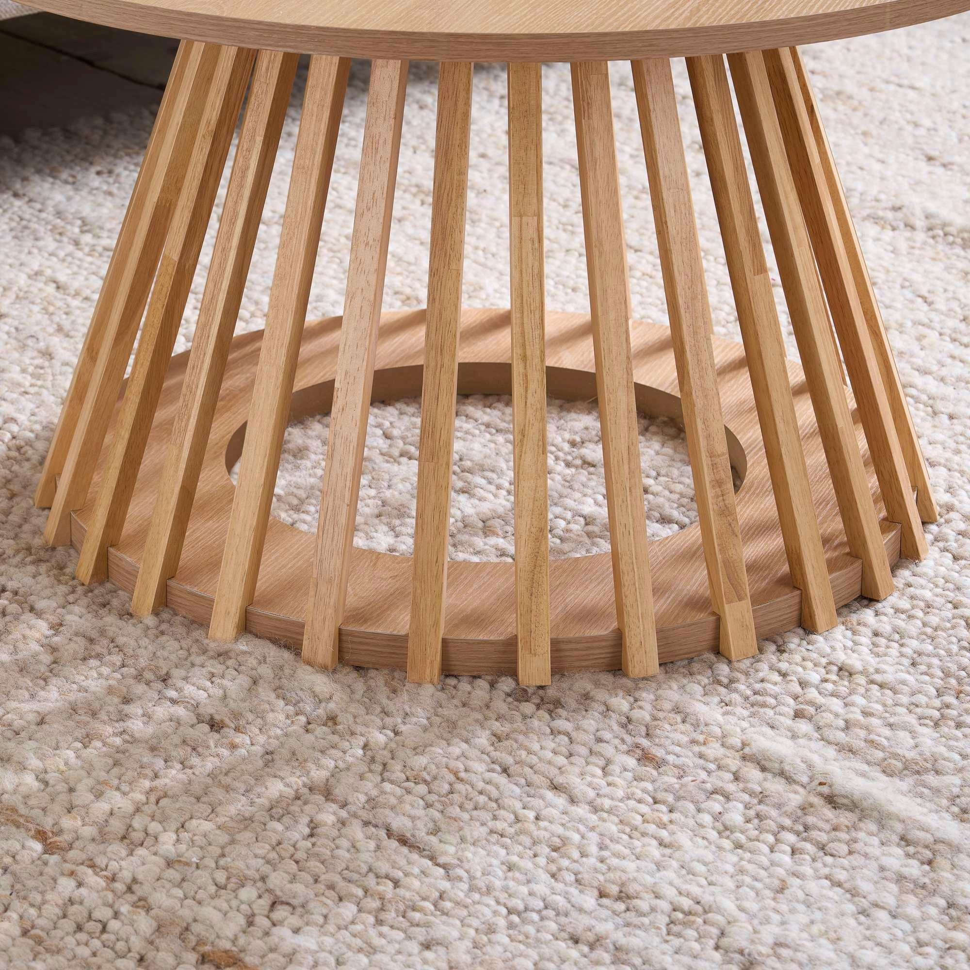 Nude - Birlea - Kylo Round Slatted Coffee Table - 3