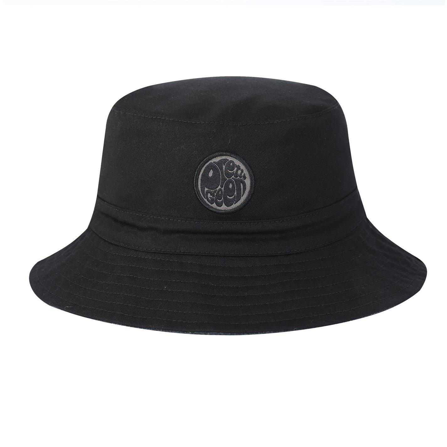 Pretty Green  Cotton Paisley Bucket Hat - Black - Mens
