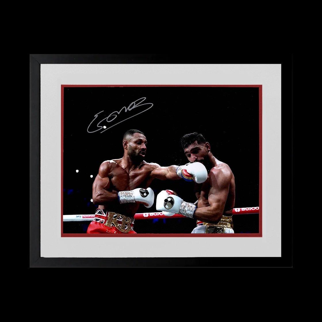 Red - The Fan Cave - Kell Brook Signed 16x12 Image Deluxe Mount Frame - - 1
