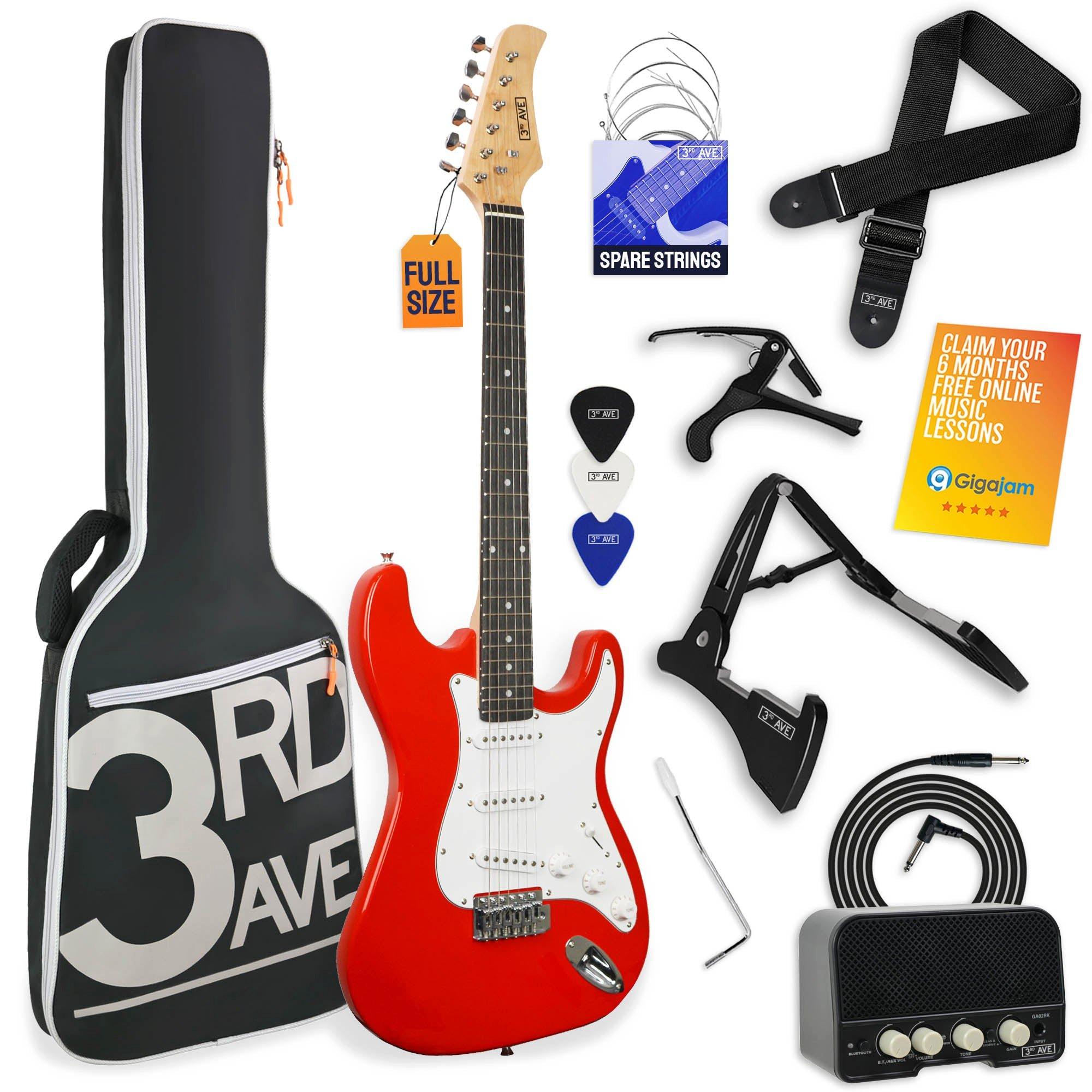 3Rd Avenue Electric Guitar Pack With Amp Red Full - Image 2