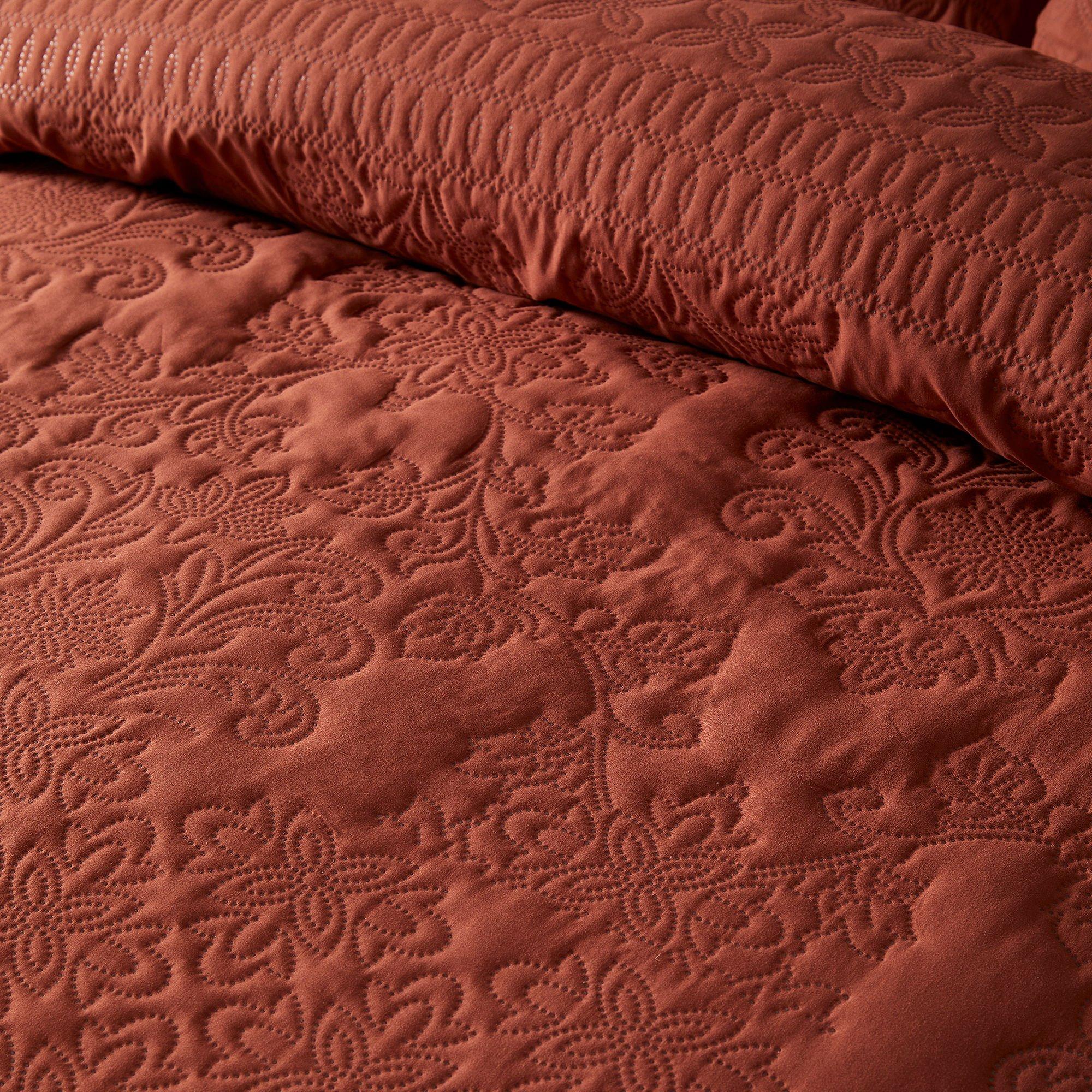 Terracotta - Serene Home - Avery Stripe Duvet Cover Set in Terracotta - 3