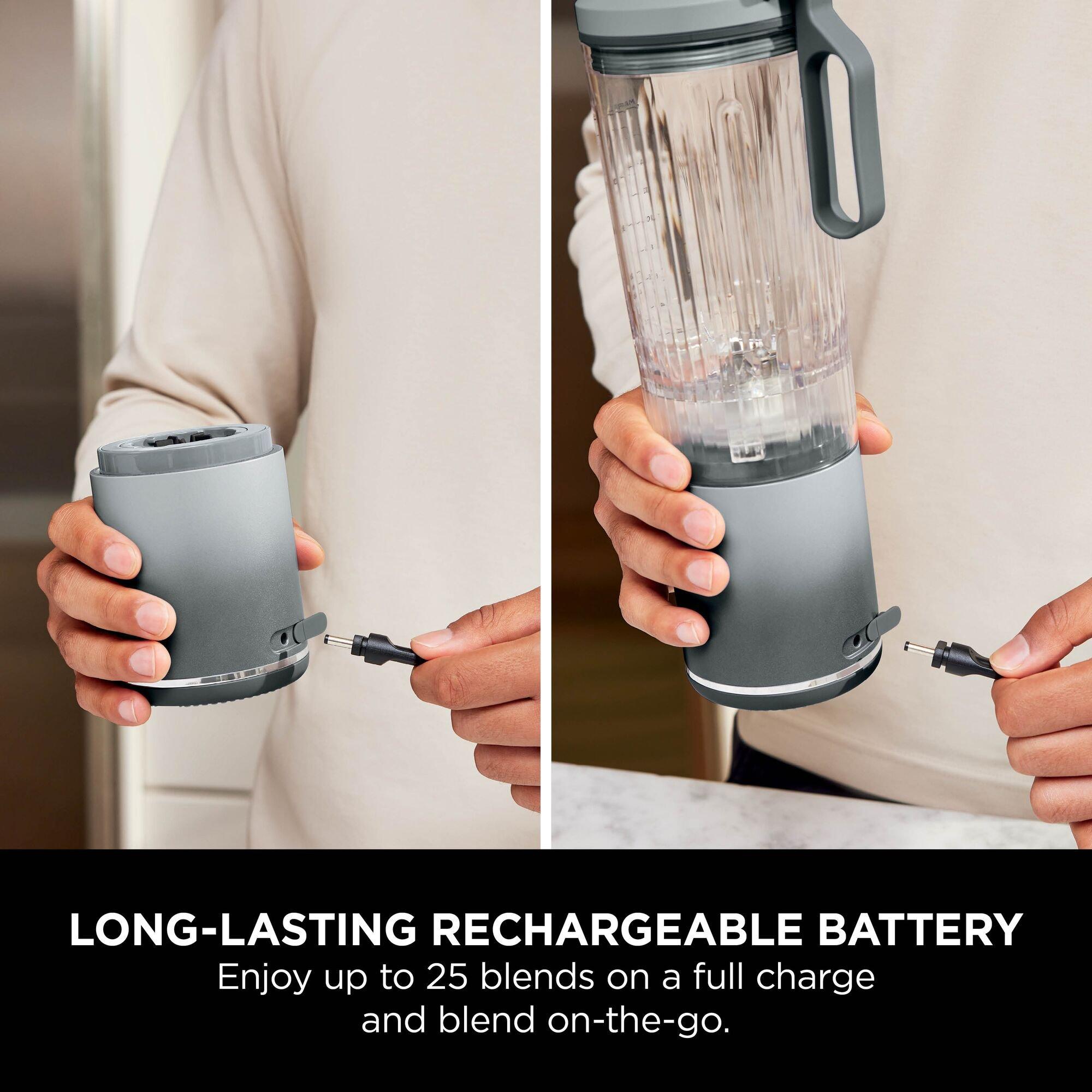 Silver - Ninja - Blast Max Portable Blender - Silver BC251UKSL - 3